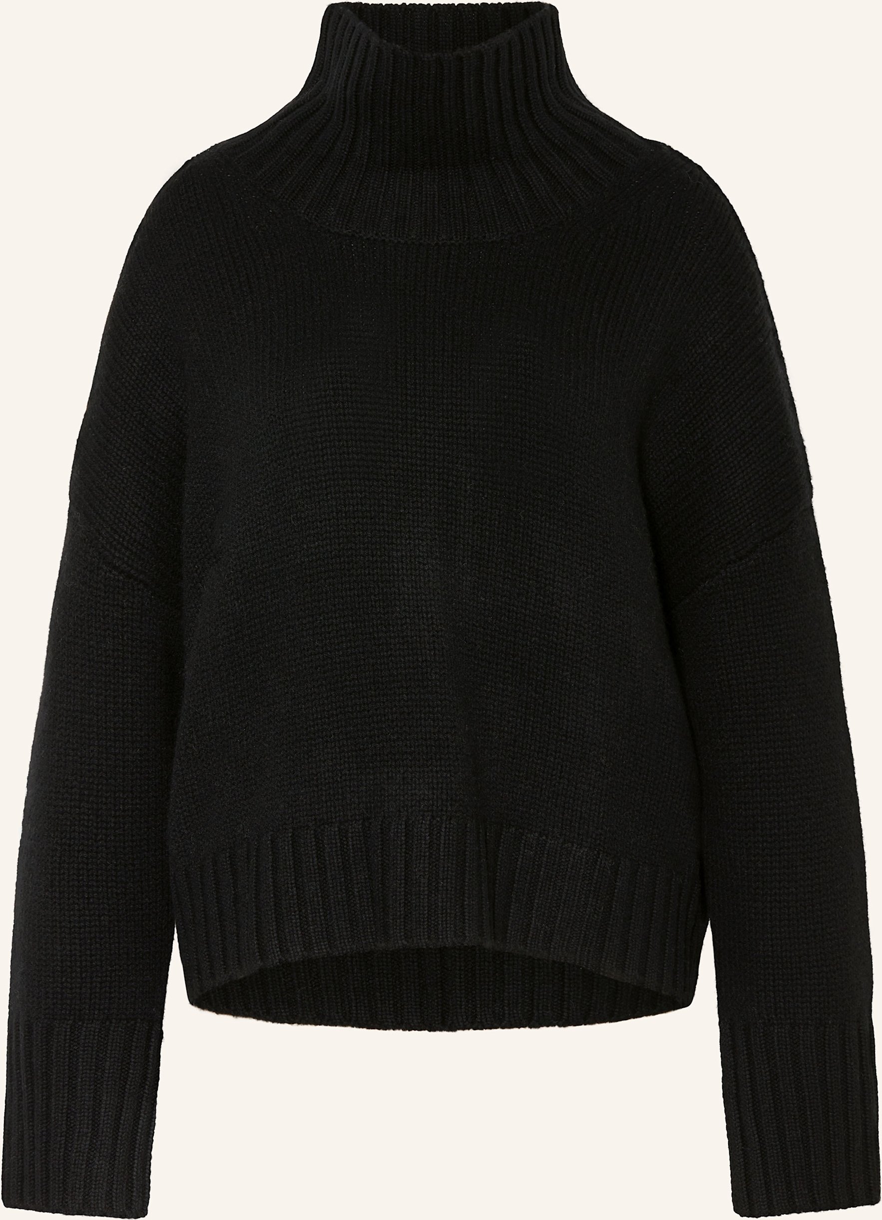 Soft Goat Cashmere-Pullover schwarz