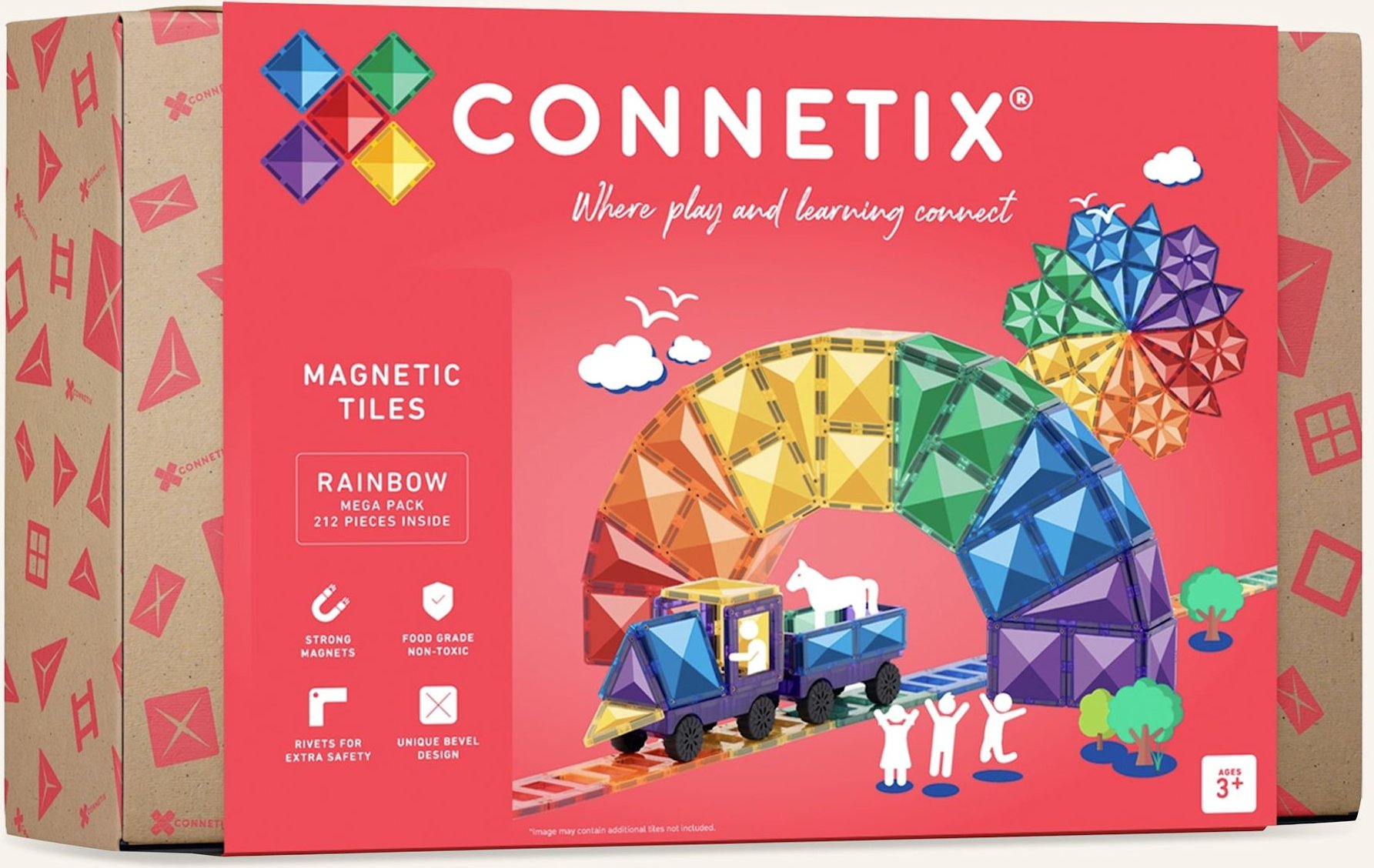 Connetix Mega-Set Regenbogen lila