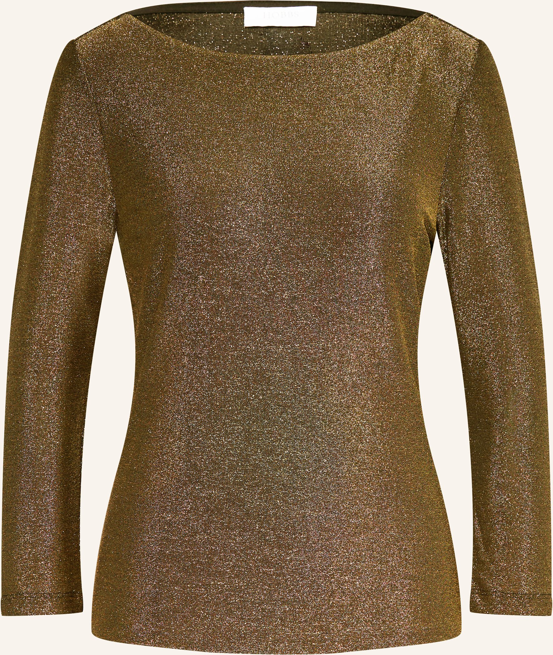 Hobbs Shirt Sonya Mit 3/4-Arm Und Glitzergarn gold