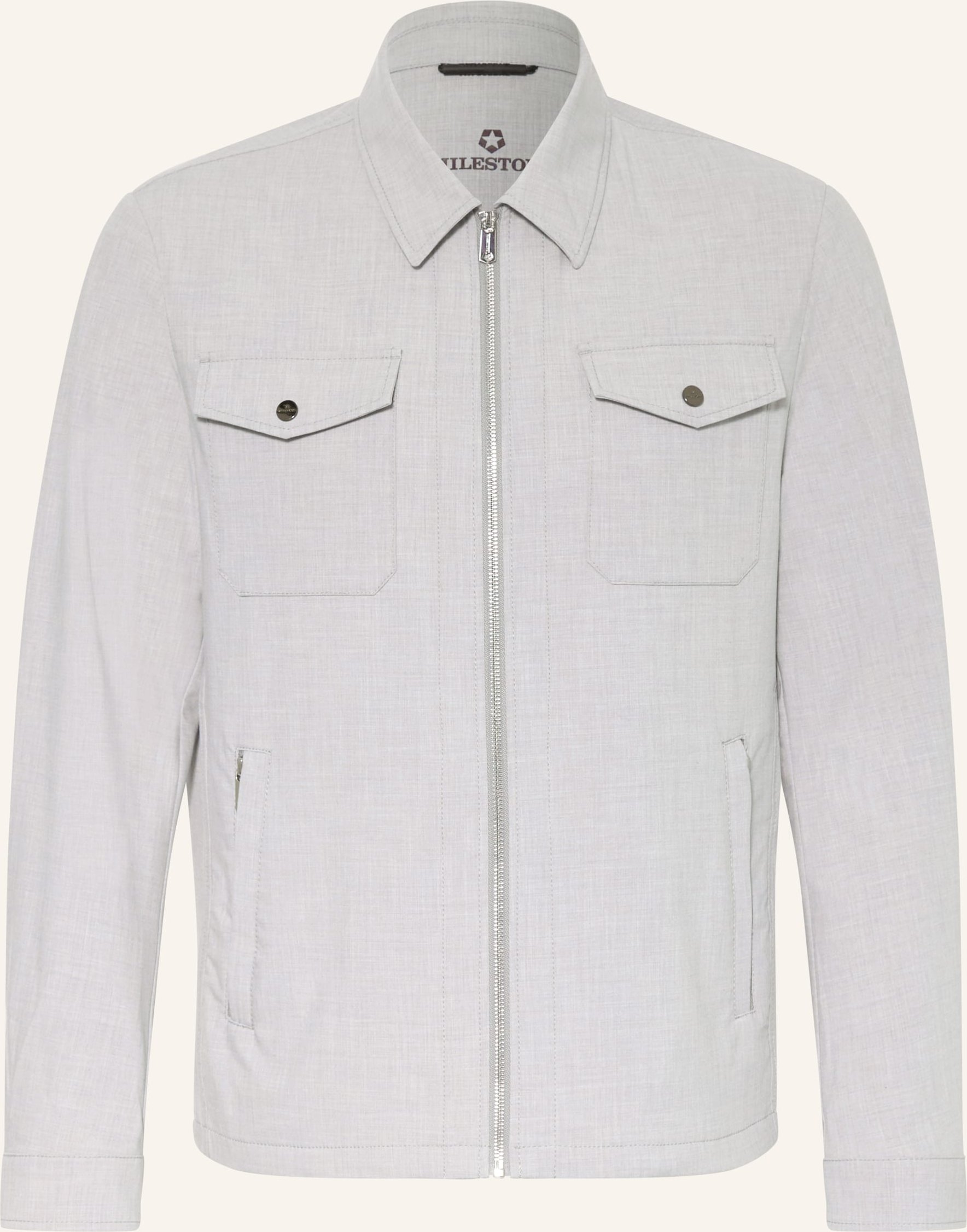 Milestone Overshirt Mstrenton grau