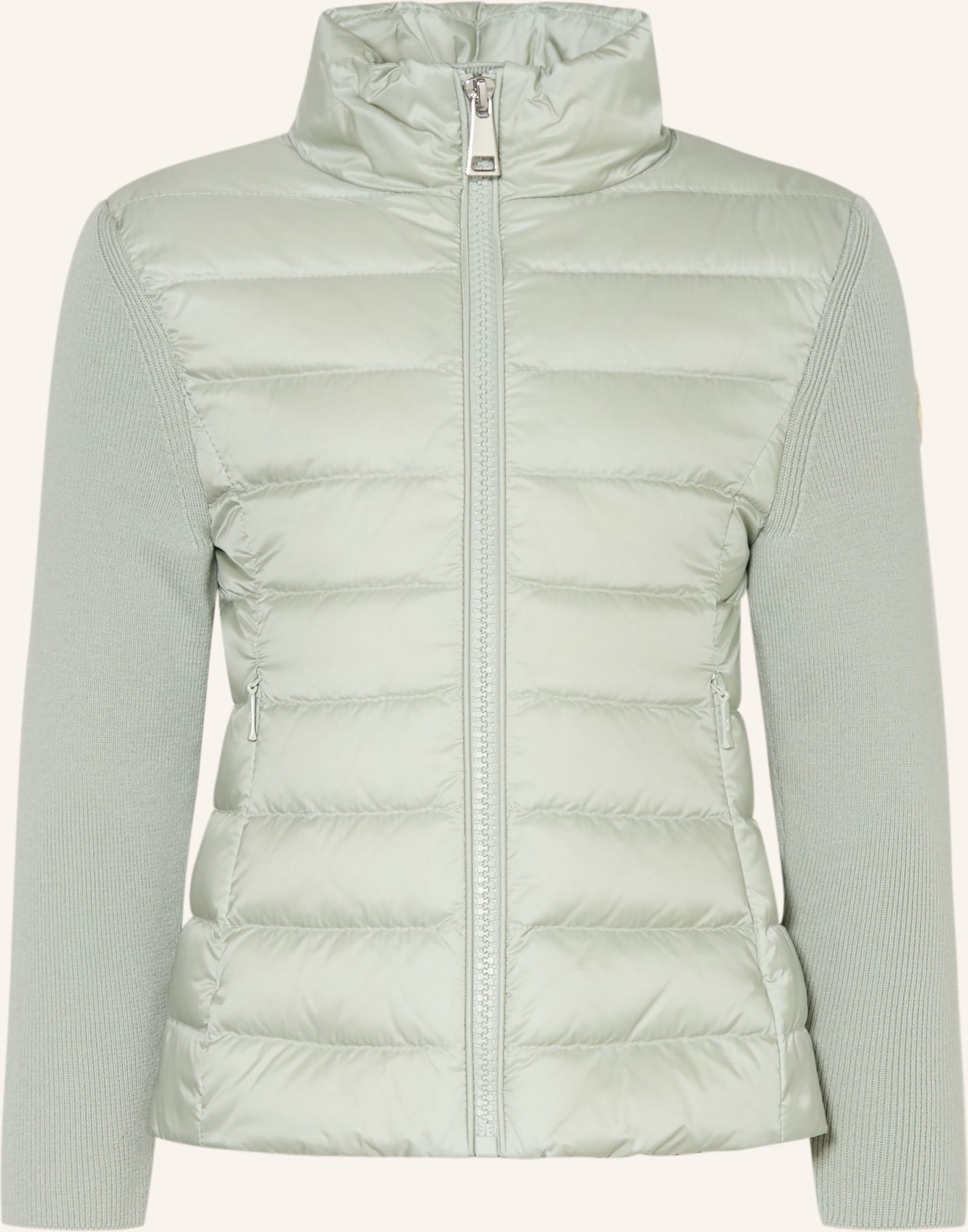 Moncler Enfant Steppjacke Im Materialmix gruen