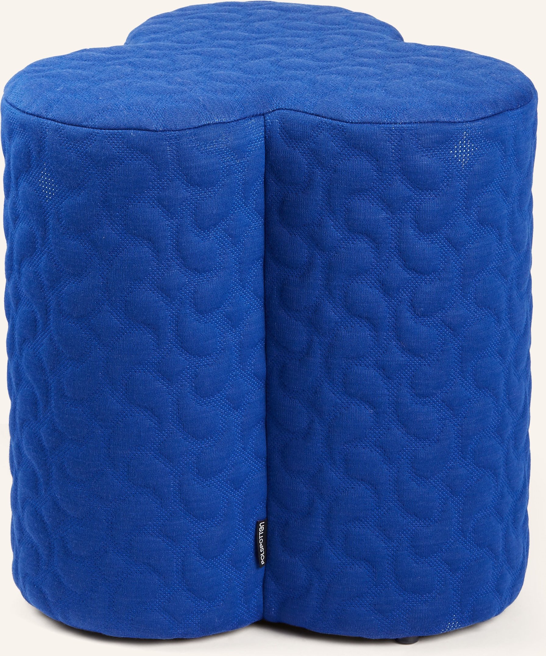 Polspotten Hocker Clover blau