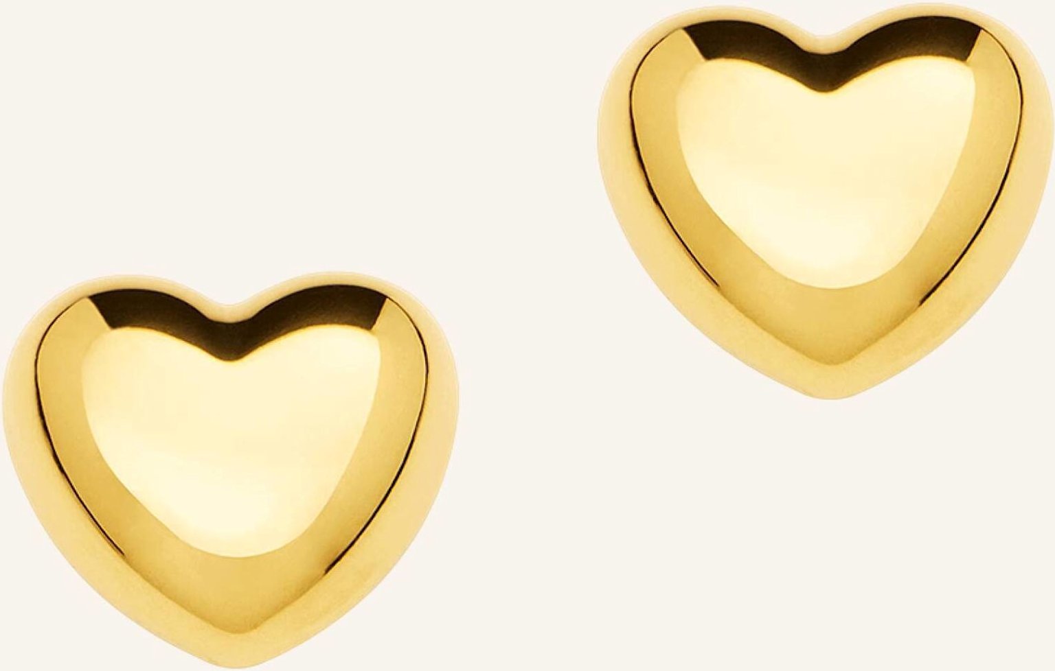 Pompidou Ohrstecker Puffy Heart Mini By Glambou gold
