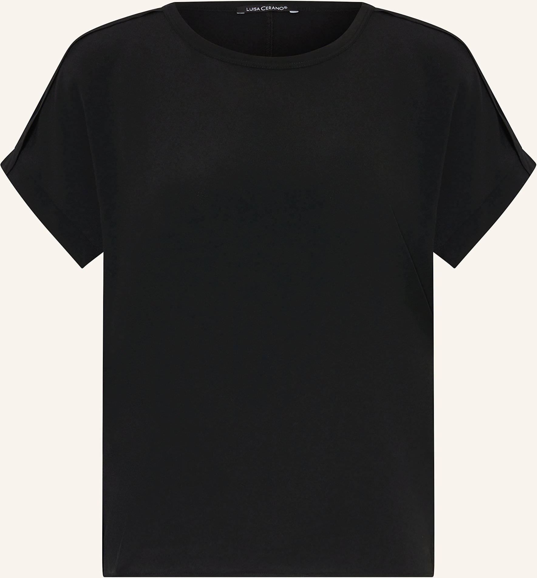 Luisa Cerano T-Shirt Mit Seide schwarz