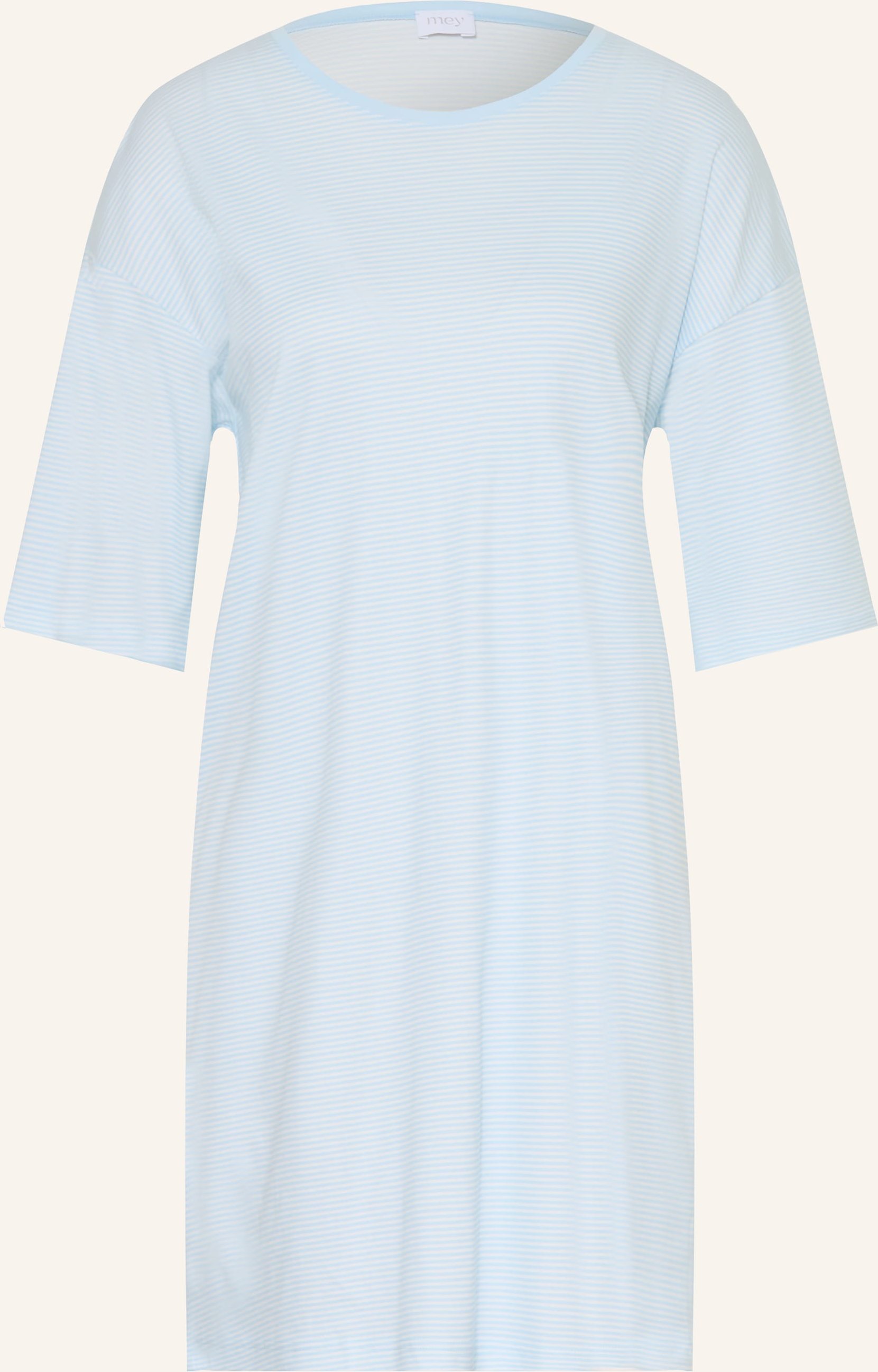 Mey Nachthemd Simple Stripes Mit 3/4-Arm blau