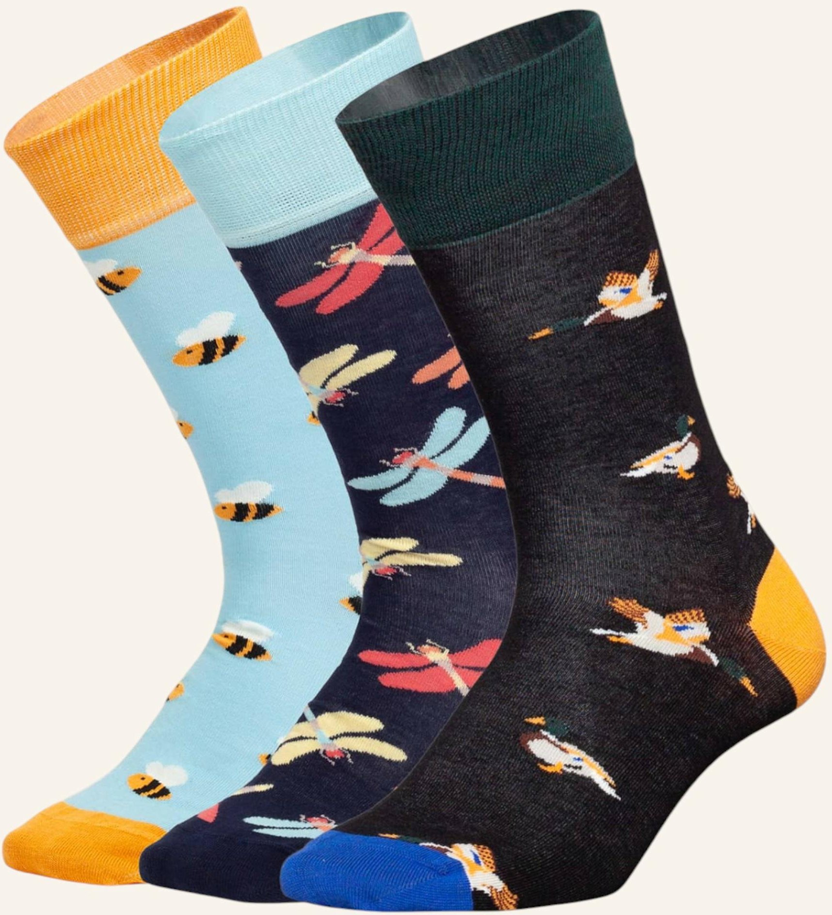 Dillysocks Socken Flutter Into Spring Mit Geschenkbox blau