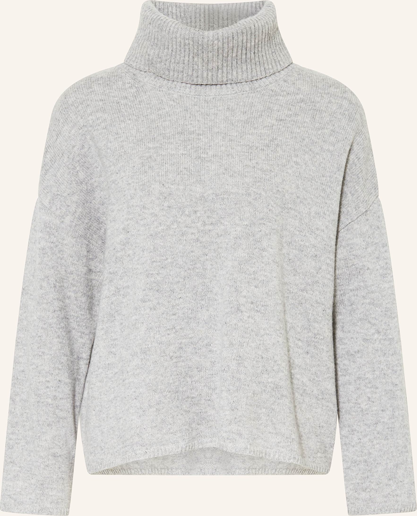 Mrs & Hugs Rollkragenpullover grau