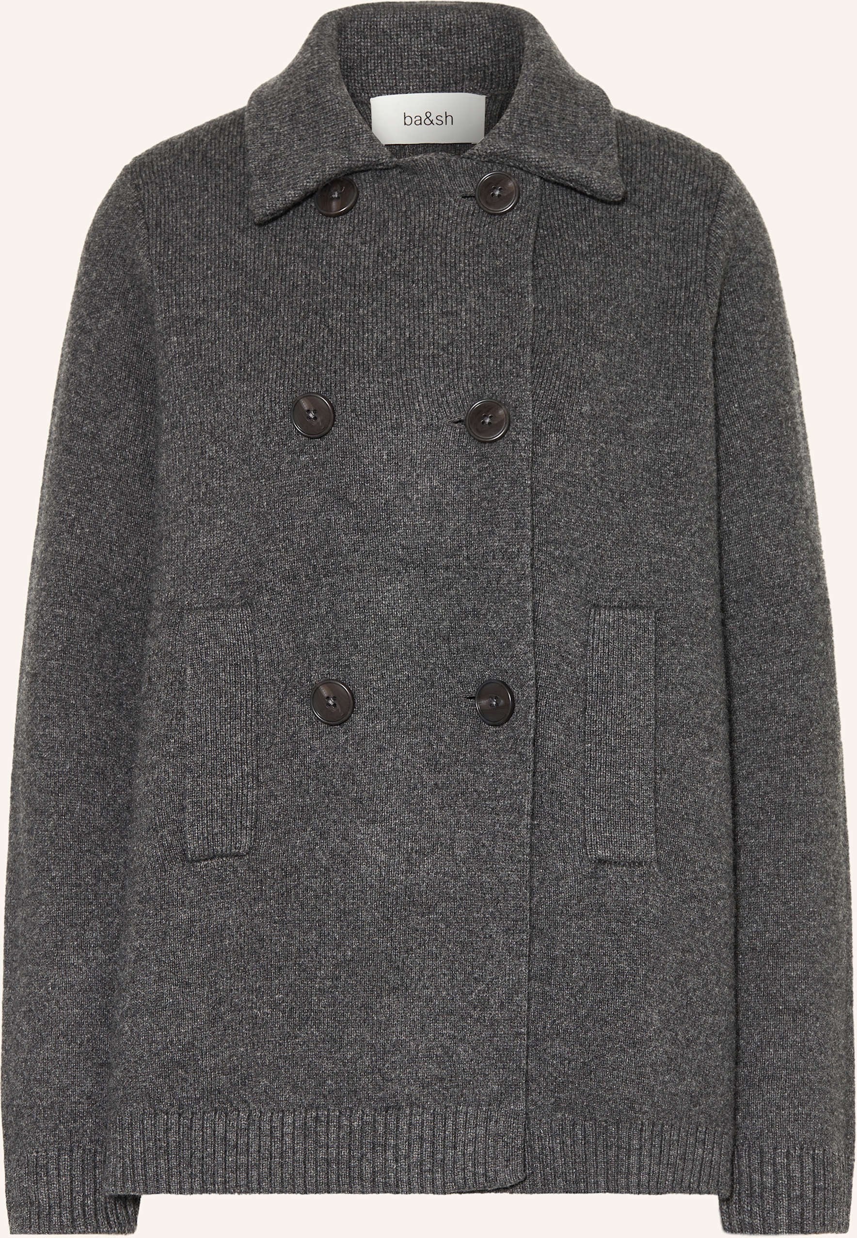 Ba&Sh Strickjacke Vesta grau
