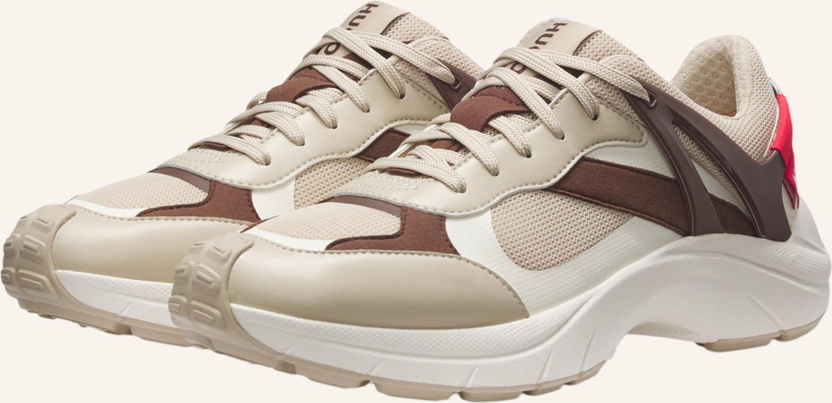 Thumbnail - Hugo Turnschuh Go2_Mesdput beige