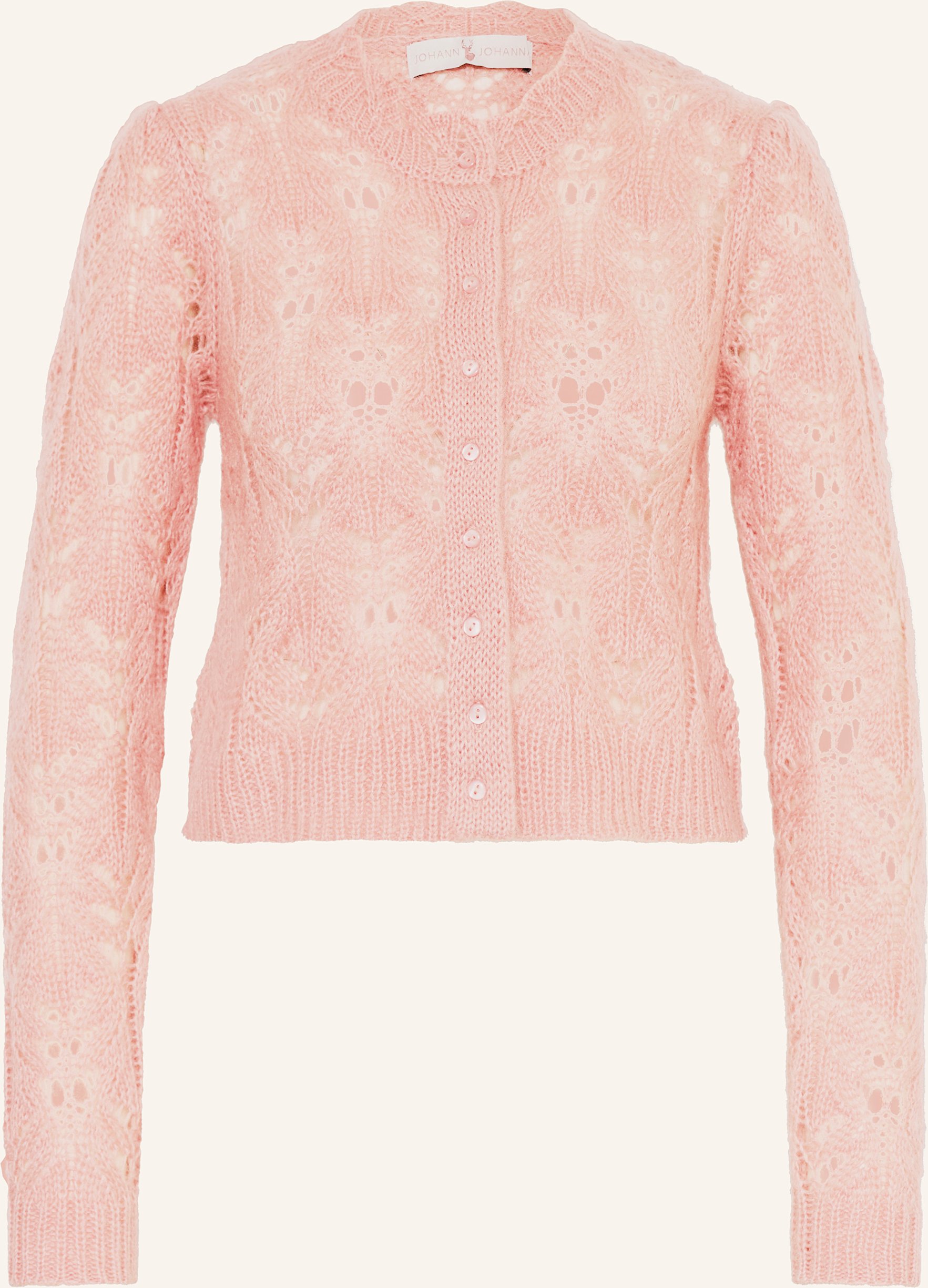 Johann & Johanna Strickjanker Mit Mohair rosa