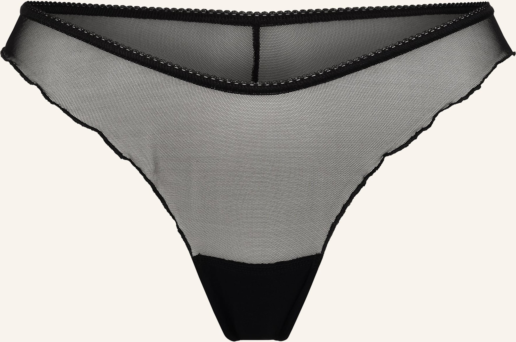 Erlich Textil String Iconic Mesh Brazil String schwarz