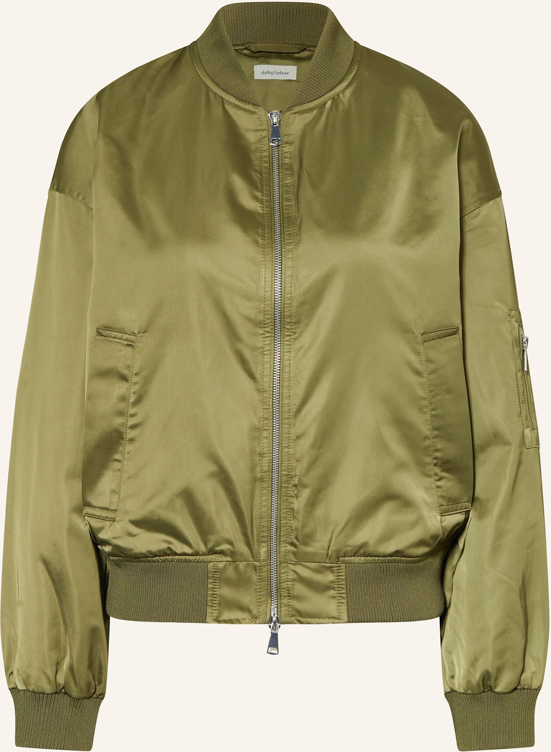 Darling Harbour Satinblouson gruen