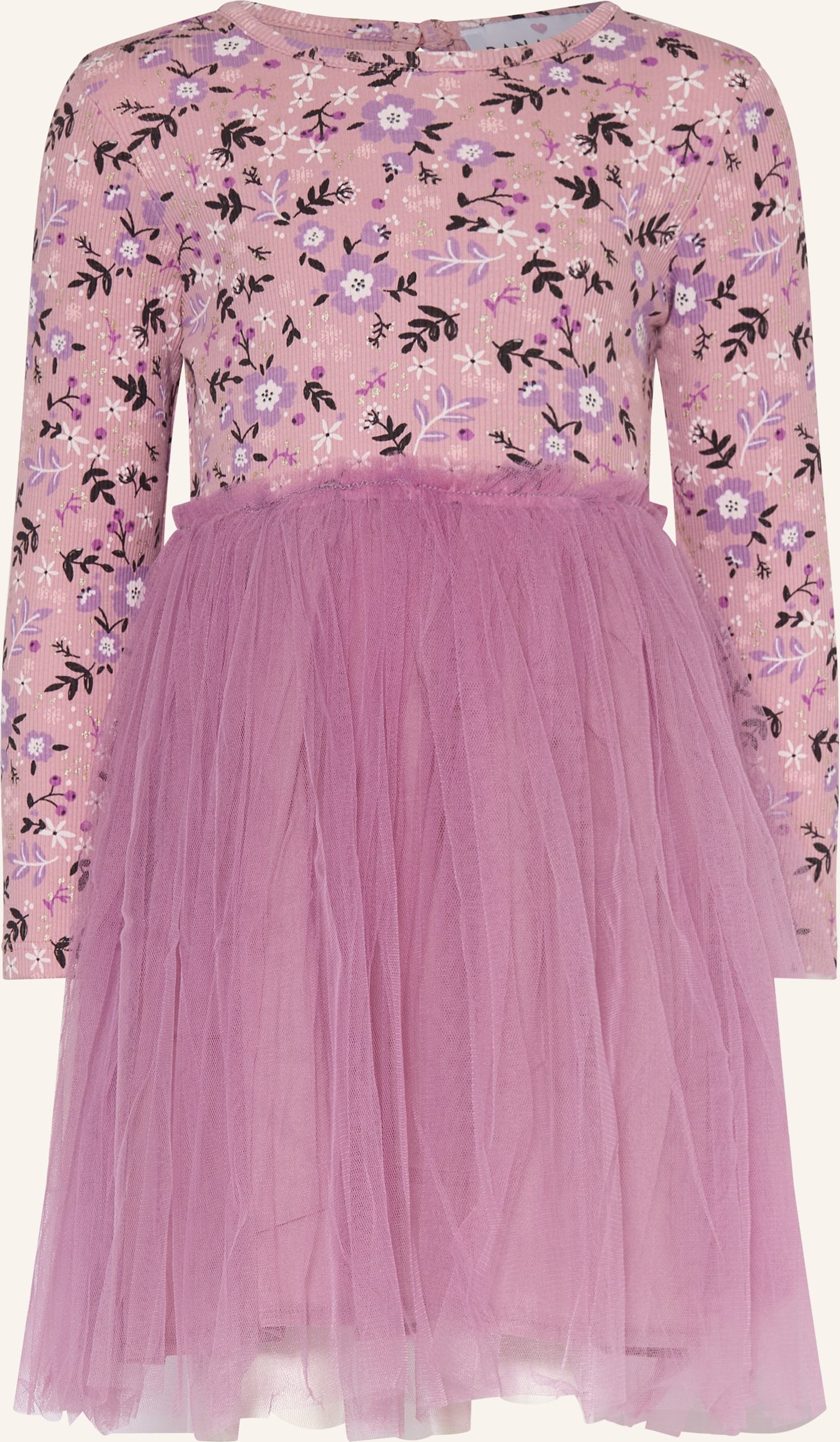 Thumbnail - Danamade Kleid Im Materialmix rosa