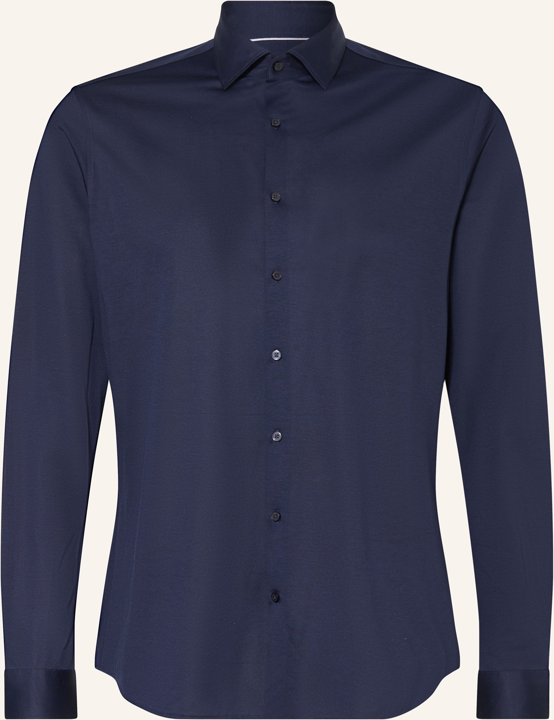 Paul Jerseyhemd Shaped Fit blau