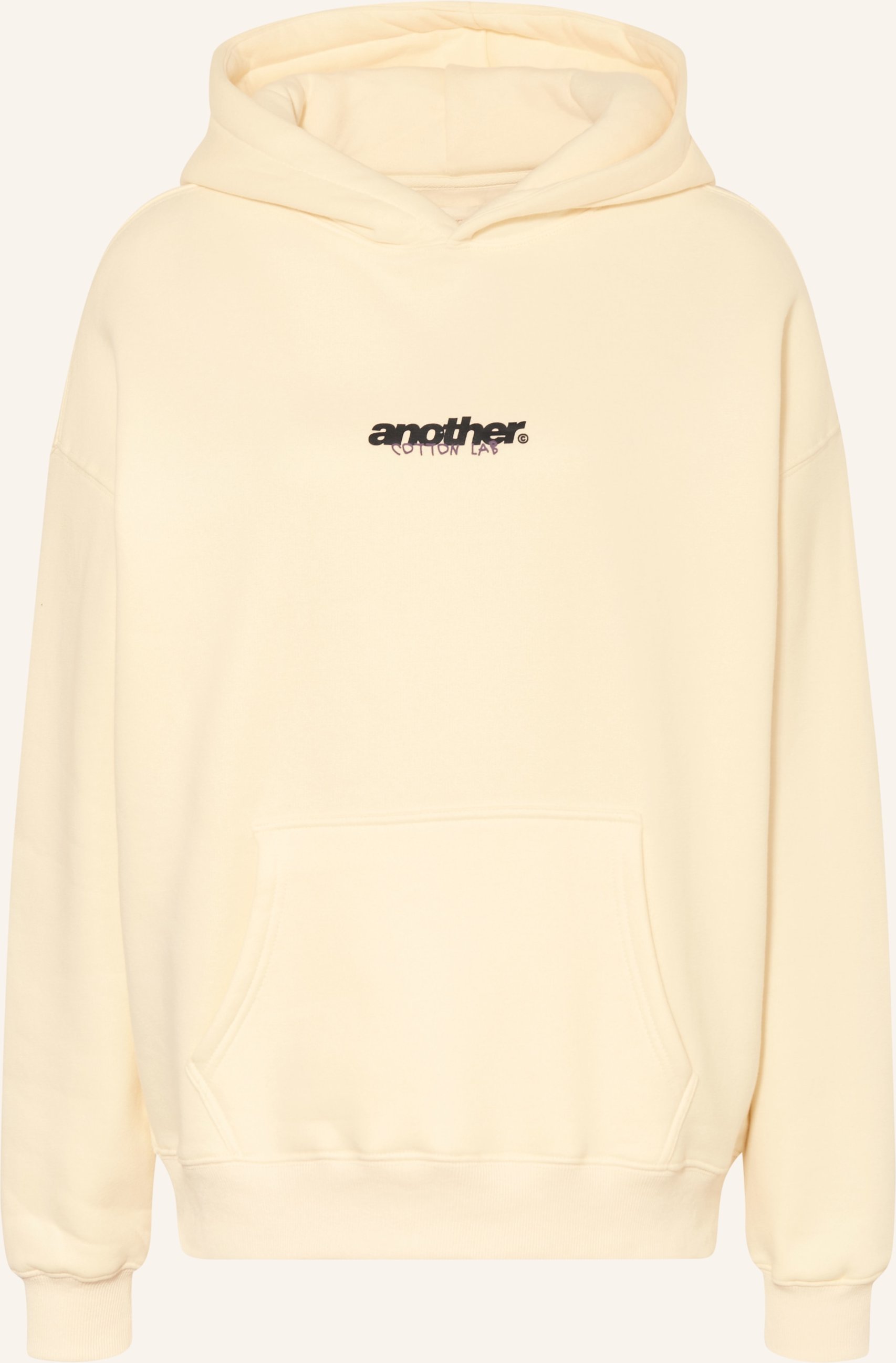 Another Cotton Lab Hoodie Overpriced Flat Whites weiss