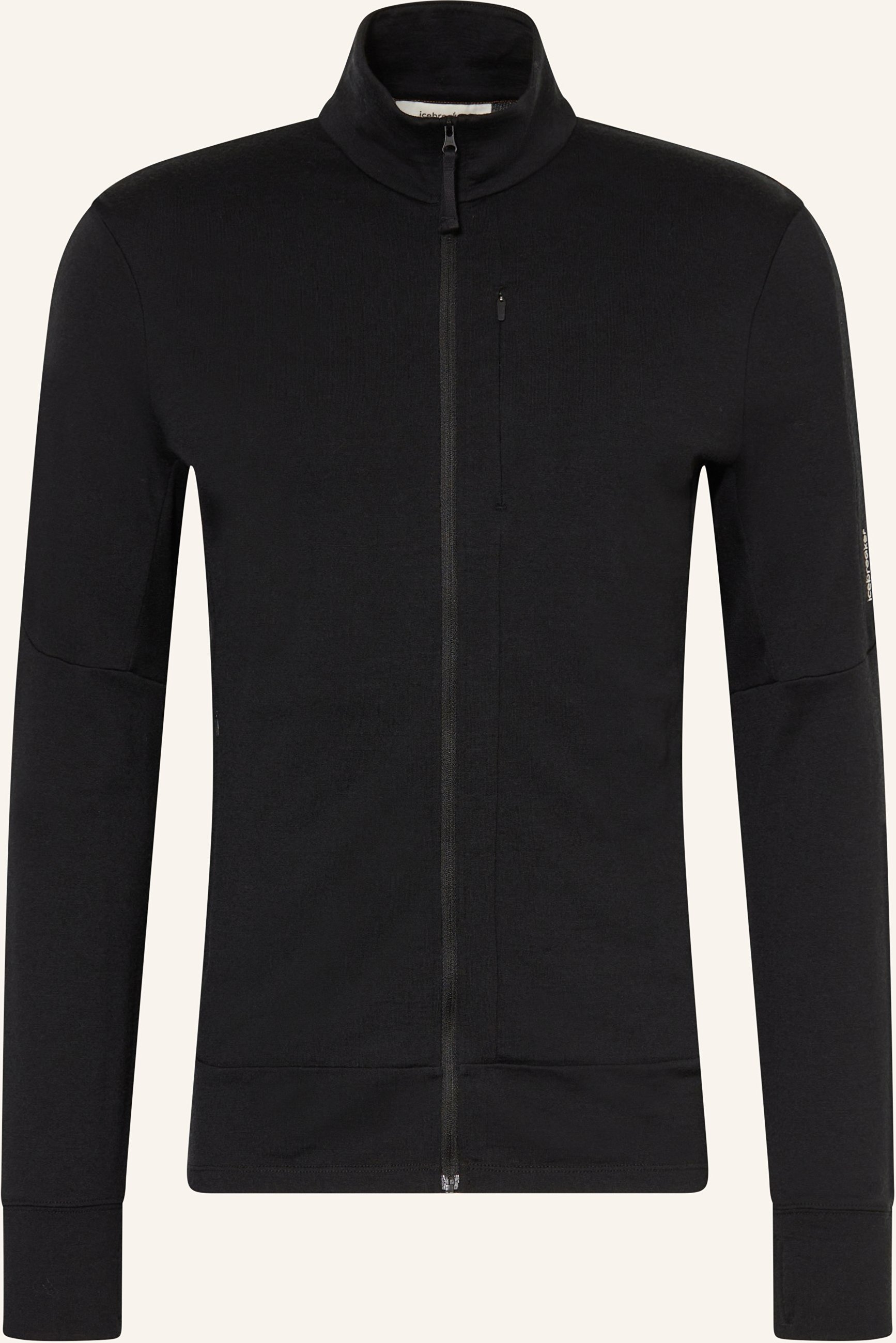 Icebreaker Midlayer-Jacke Mer 260 Quantum Iv Aus Merinowolle schwarz