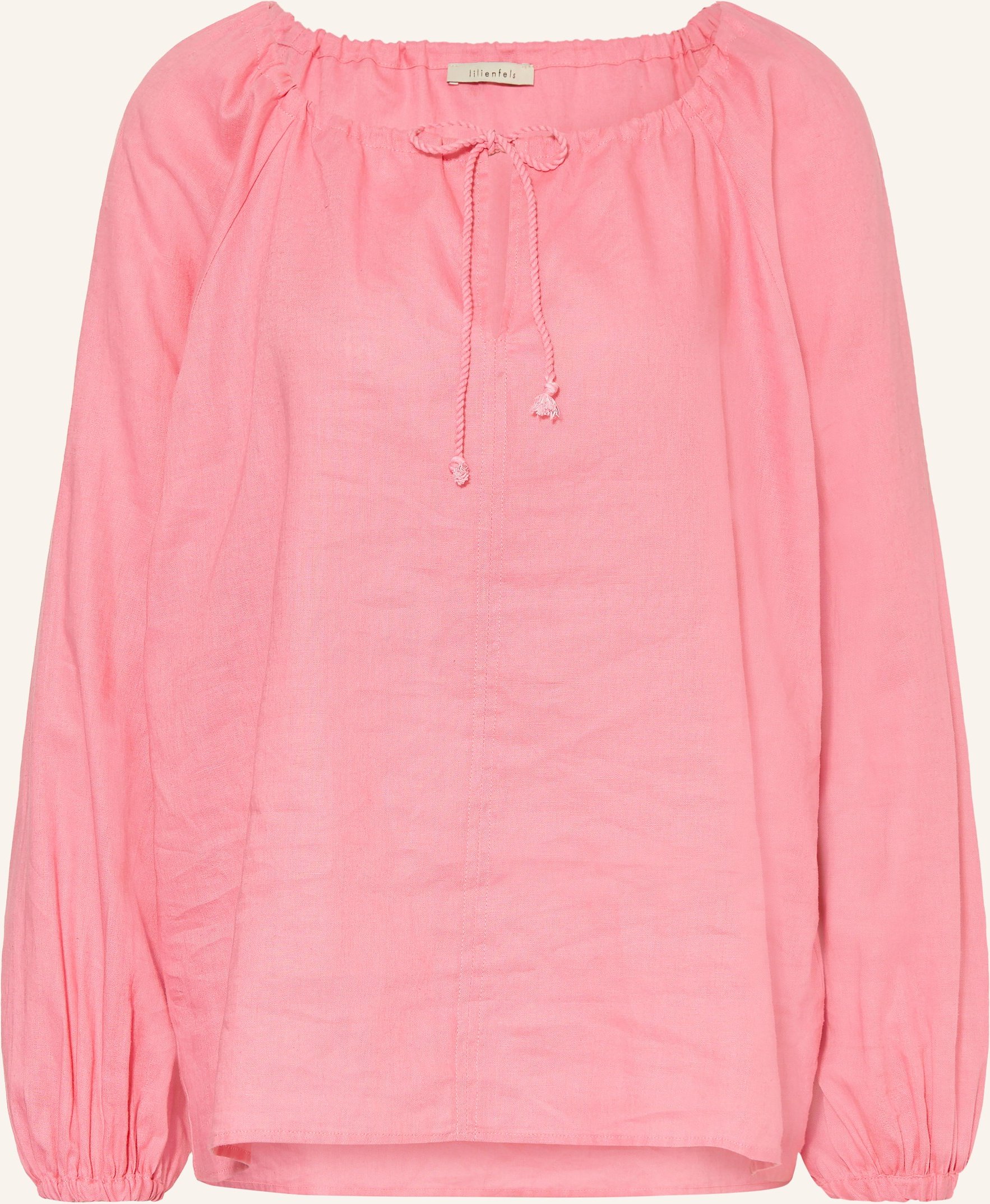 Lilienfels Blusenshirt Mit Leinen pink