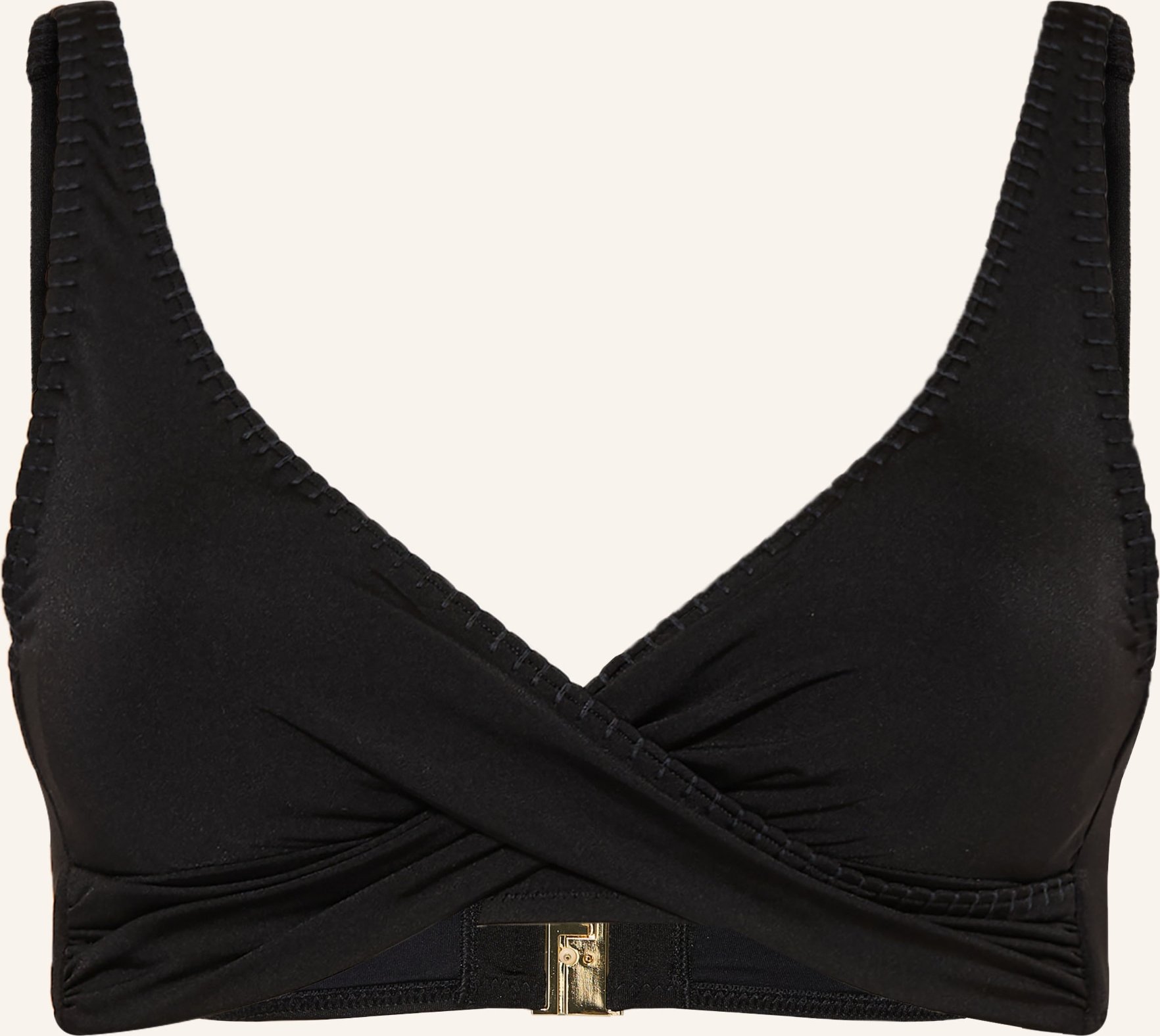 Watercult Bustier-Bikini-Top Crafted Essentials In Wickeloptik schwarz