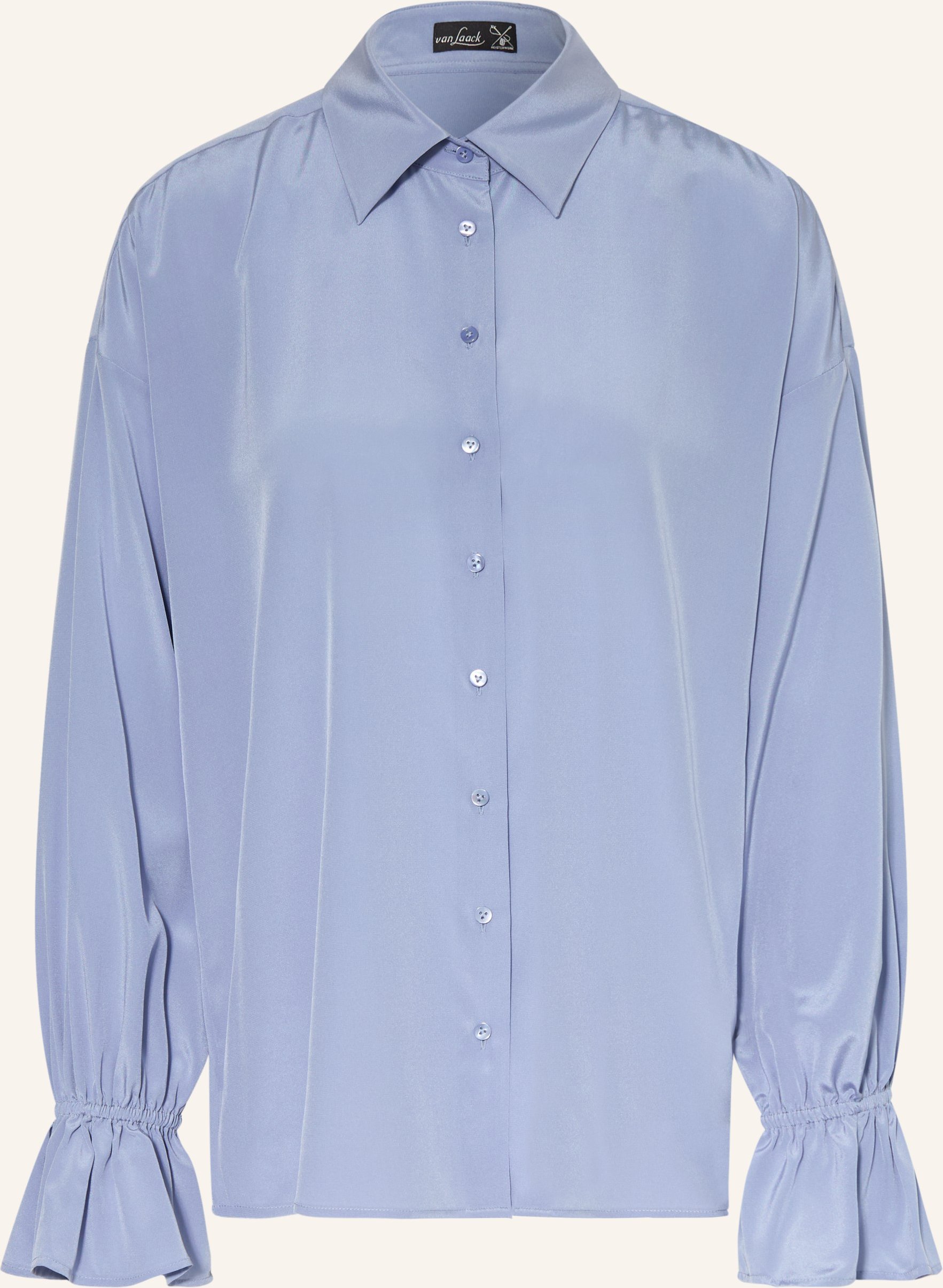 Van Laack Hemdbluse Vl-Taren-Xx Aus Seide blau