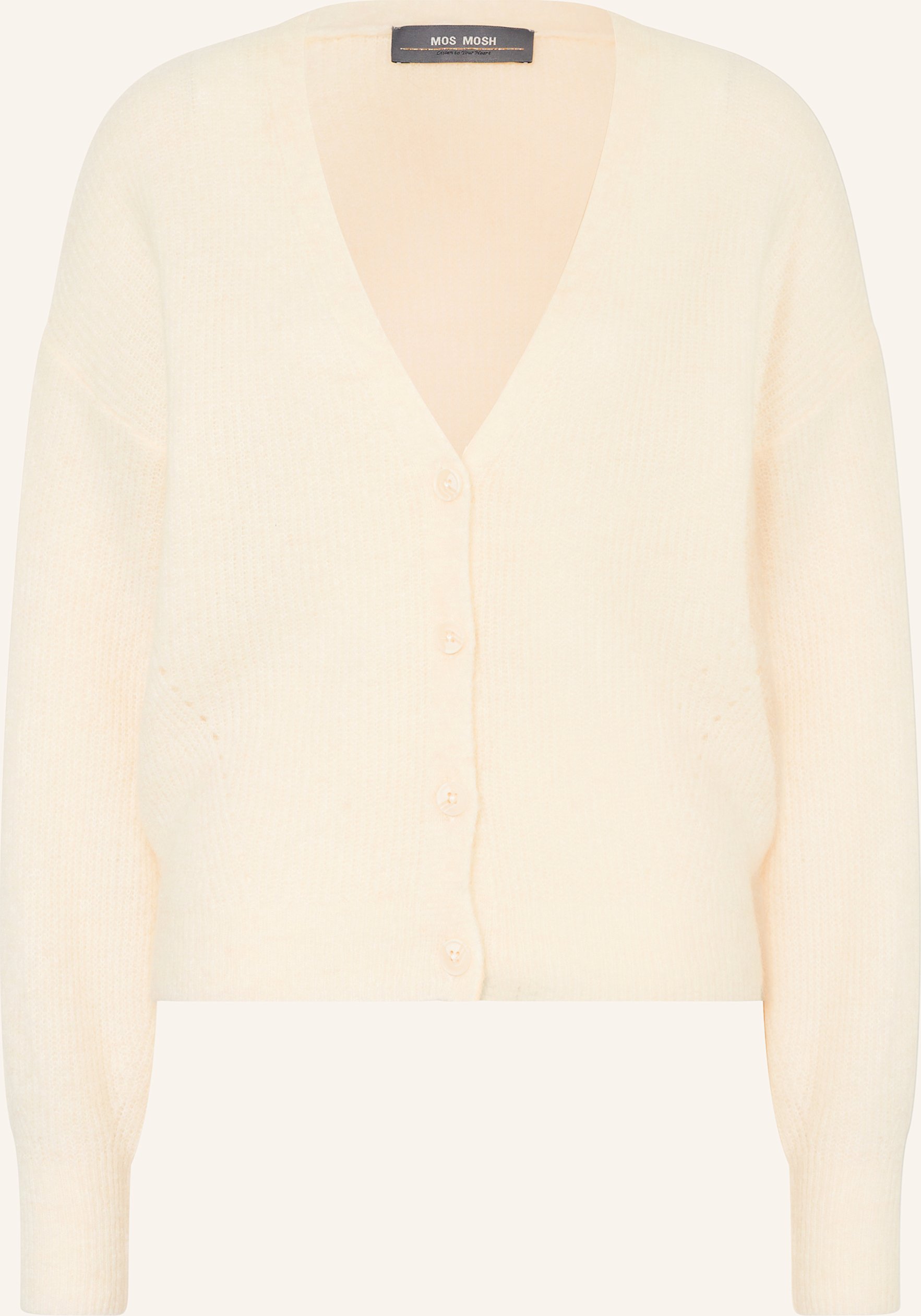 Mos Mosh Oversized-Strickjacke Thora Mit Alpaka weiss