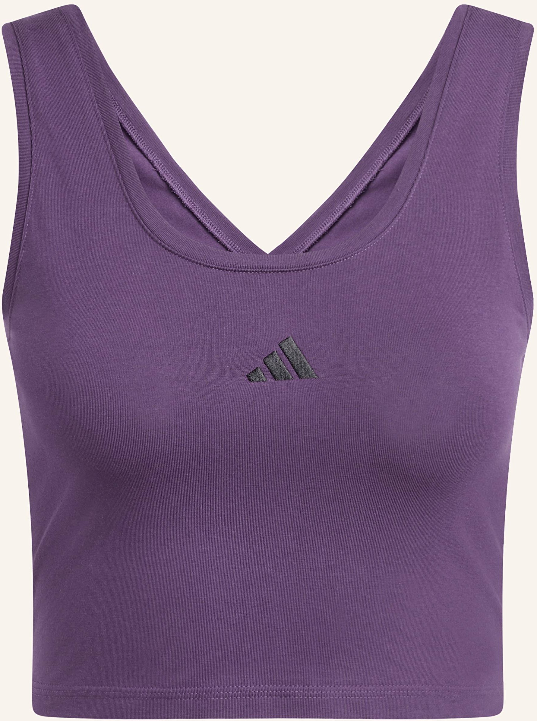 Adidas Top Essentials Small Logo Cotton Lifestyle Tank lila