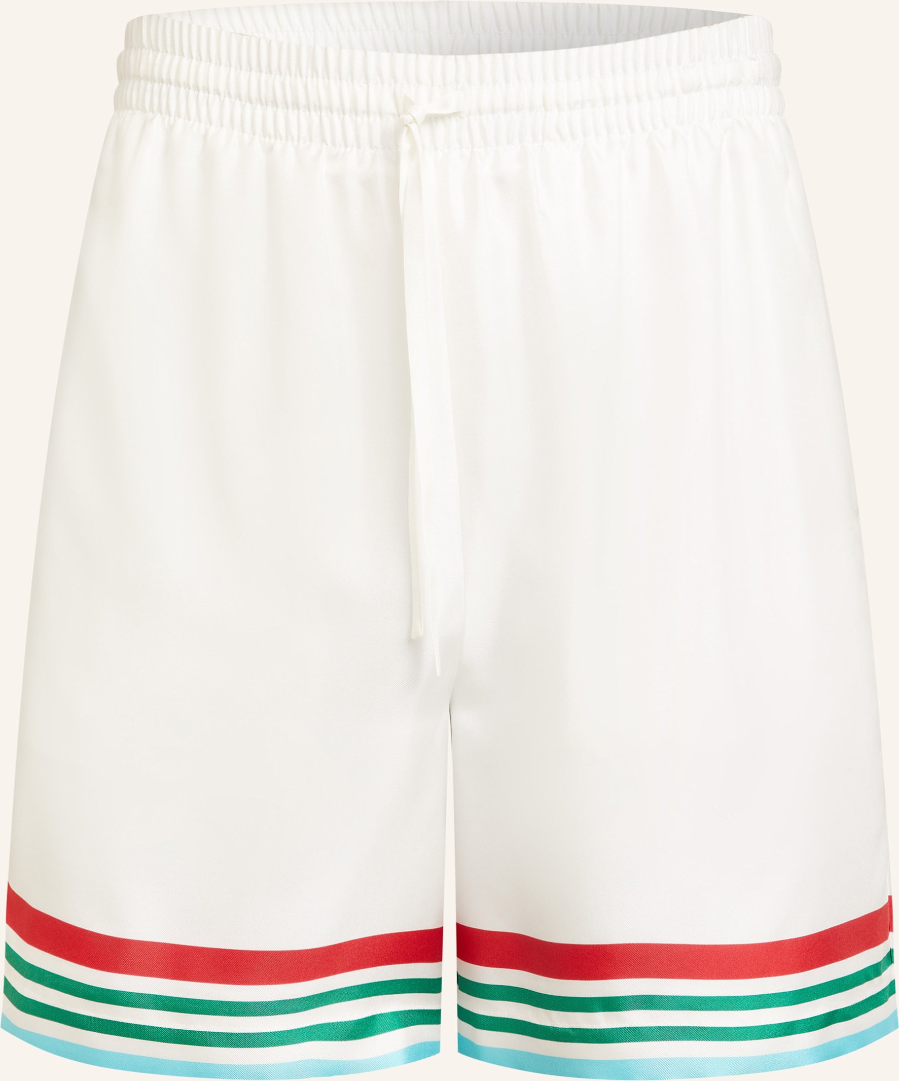 Casablanca Shorts Aus Seide weiss