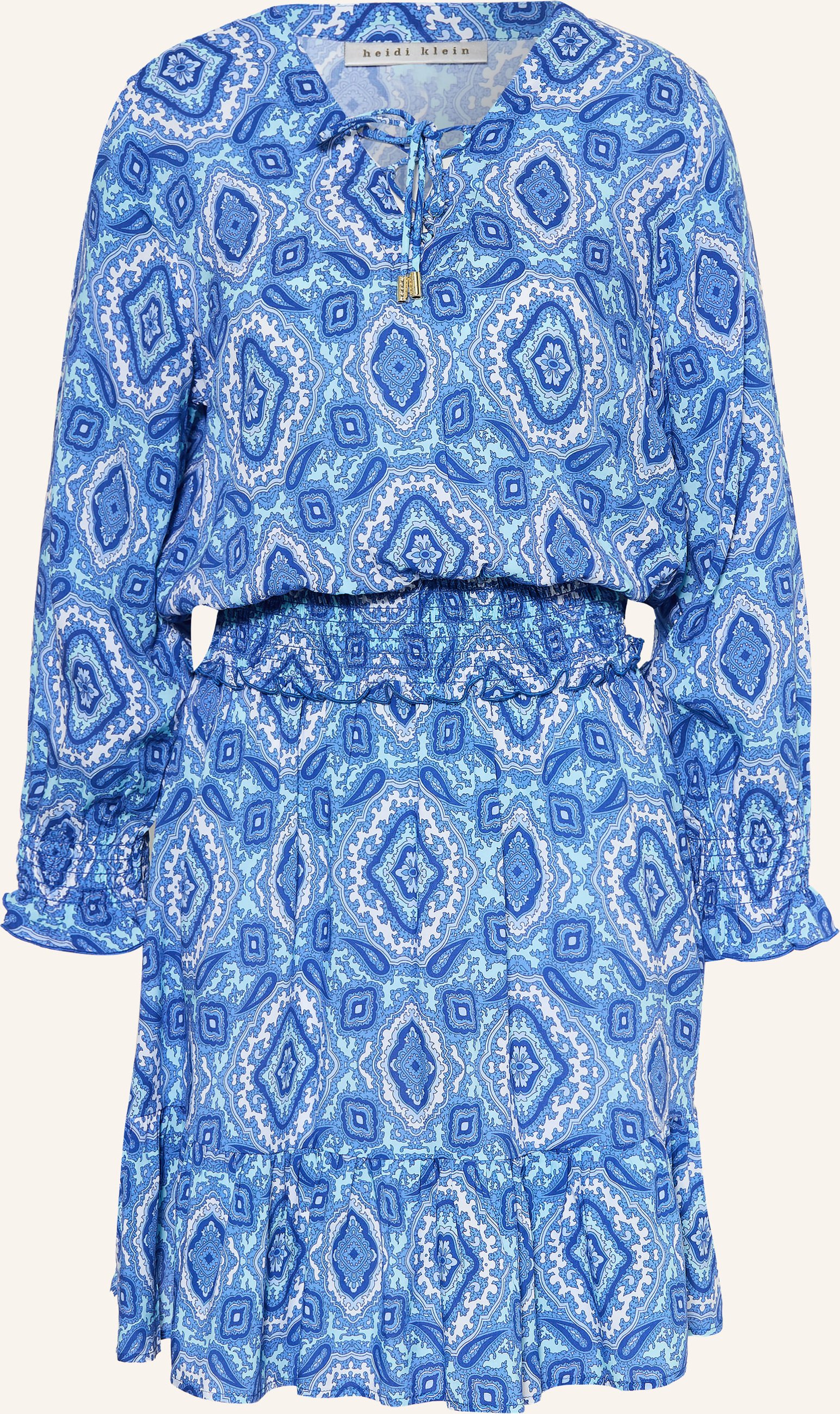 Heidi Klein Strandkleid Mykonos Mit Rüschen blau