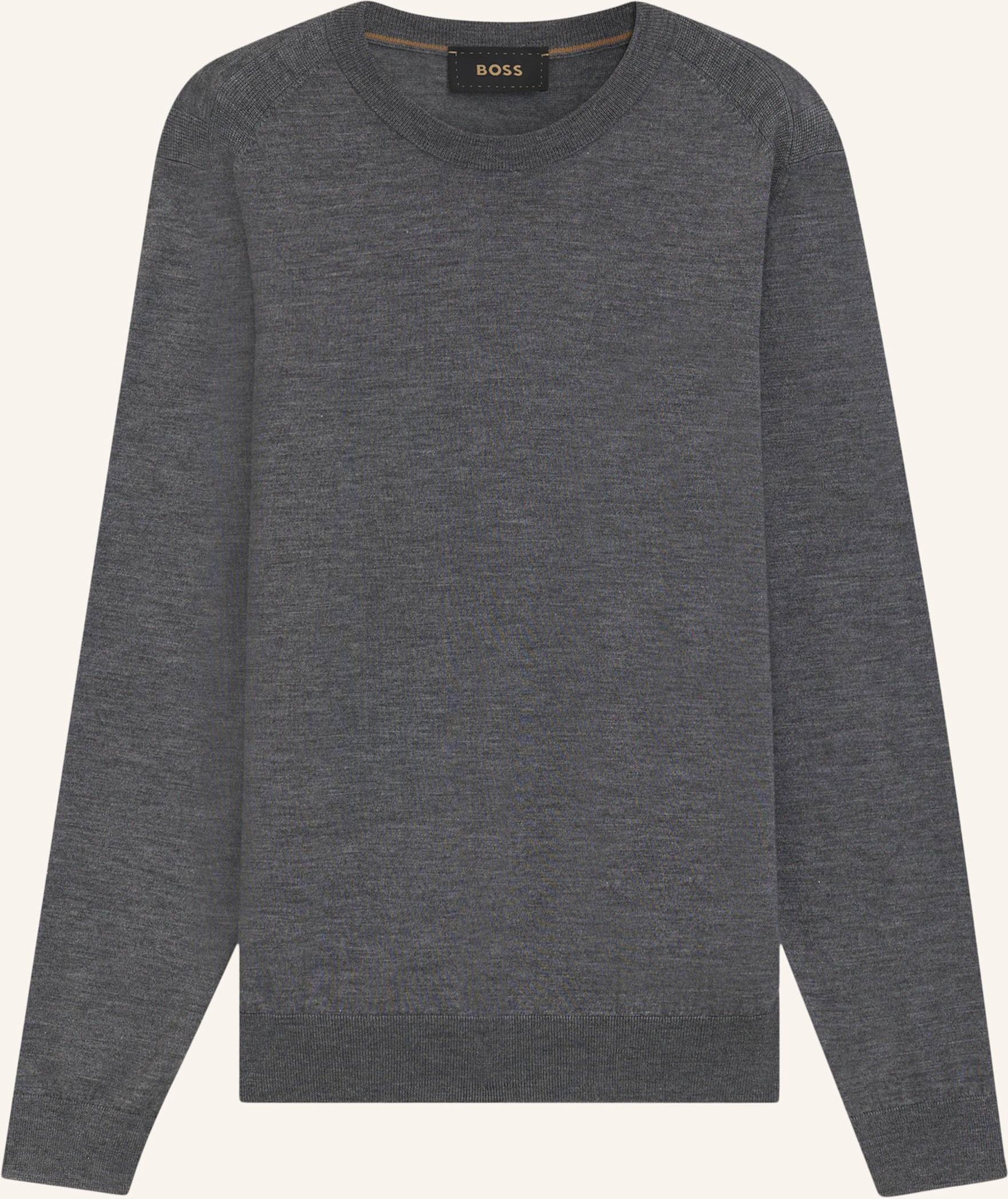 Boss Pullover L-Overo Regular Fit grau