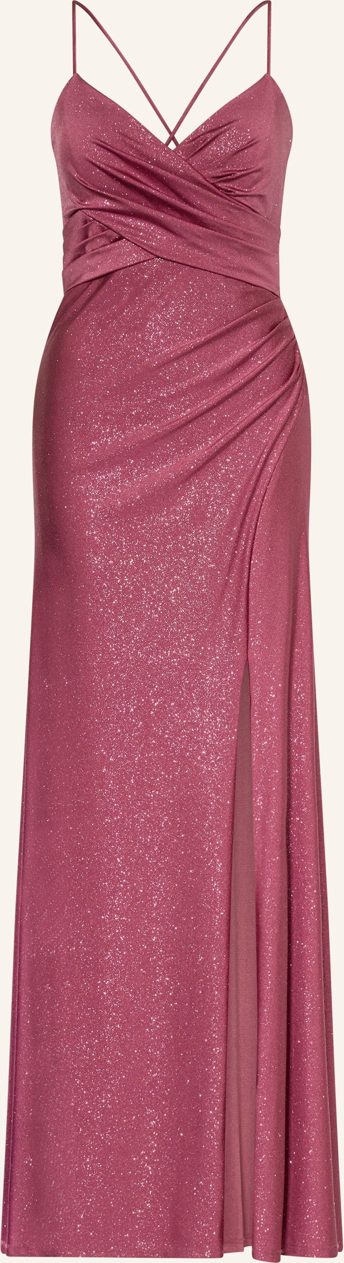 Vm Vera Mont Abendkleid Mit Glitzergarn rosa