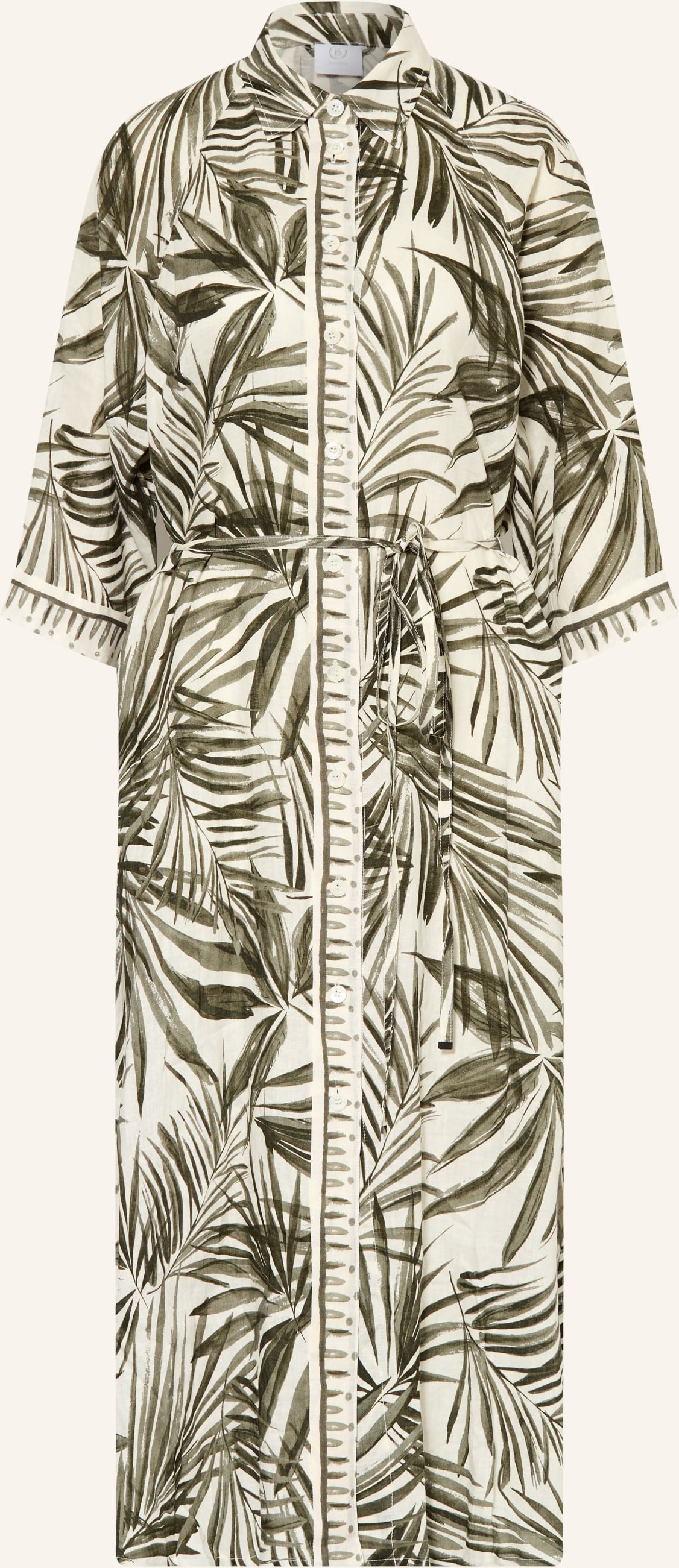 Bogner Hemdblusenkleid Catelyn Aus Leinen Mit 3/4-Arm gruen