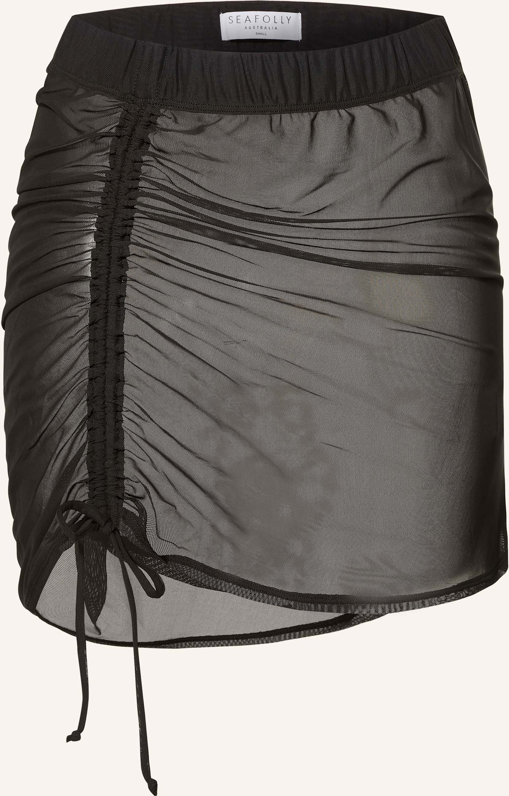 Thumbnail - Seafolly Rock Mesh Drawcord Aus Mesh schwarz