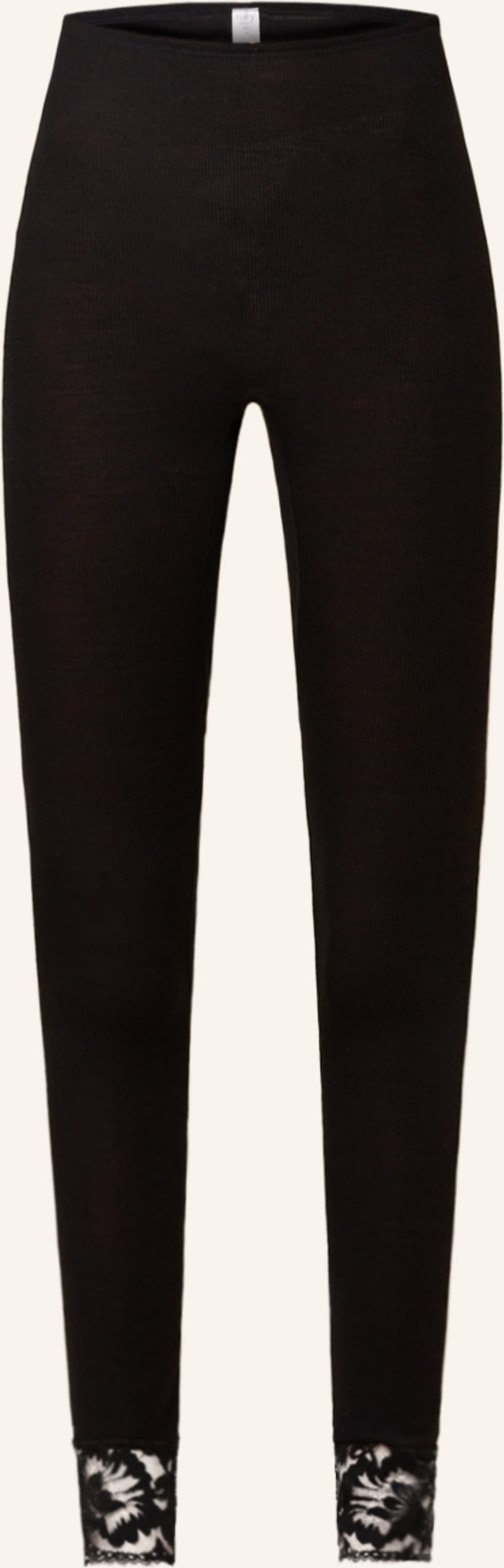 Mey Leggings Serie Wool Love Aus Merinowolle Mit Seide schwarz