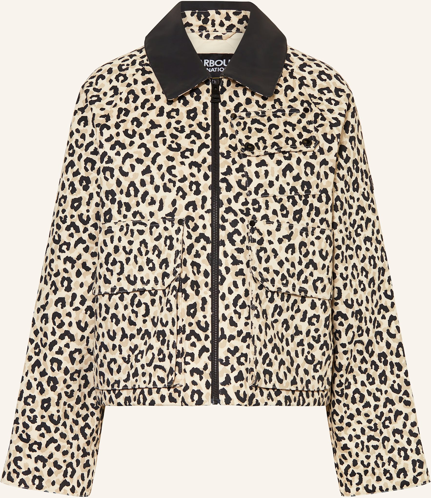 Barbour International Fieldjacket Warlock beige