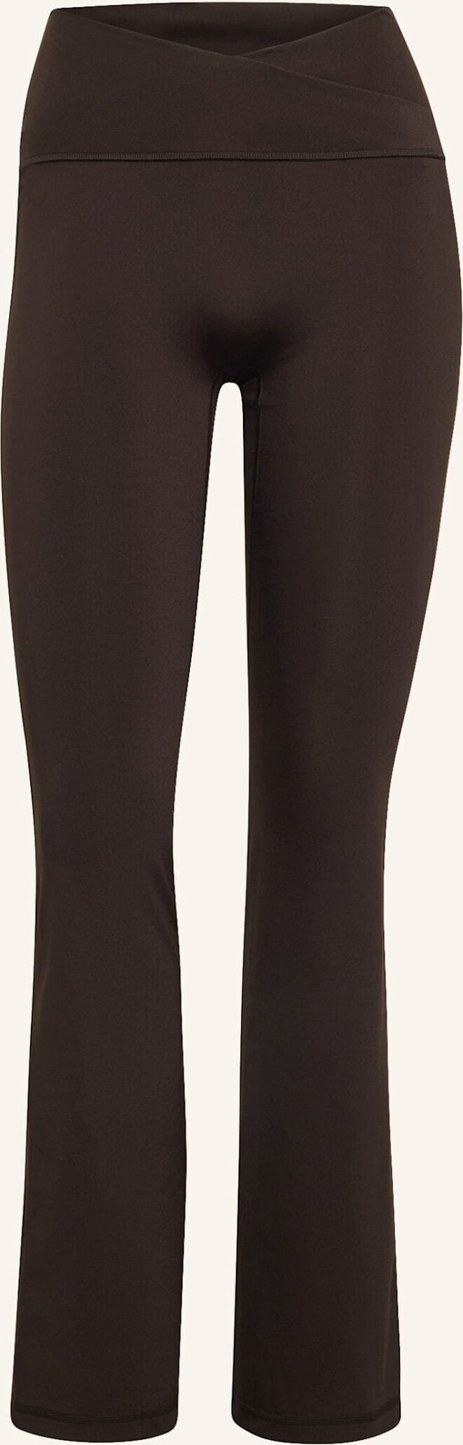Adidas 3-Streifen Studio All Me Flare X-Over Leggings braun
