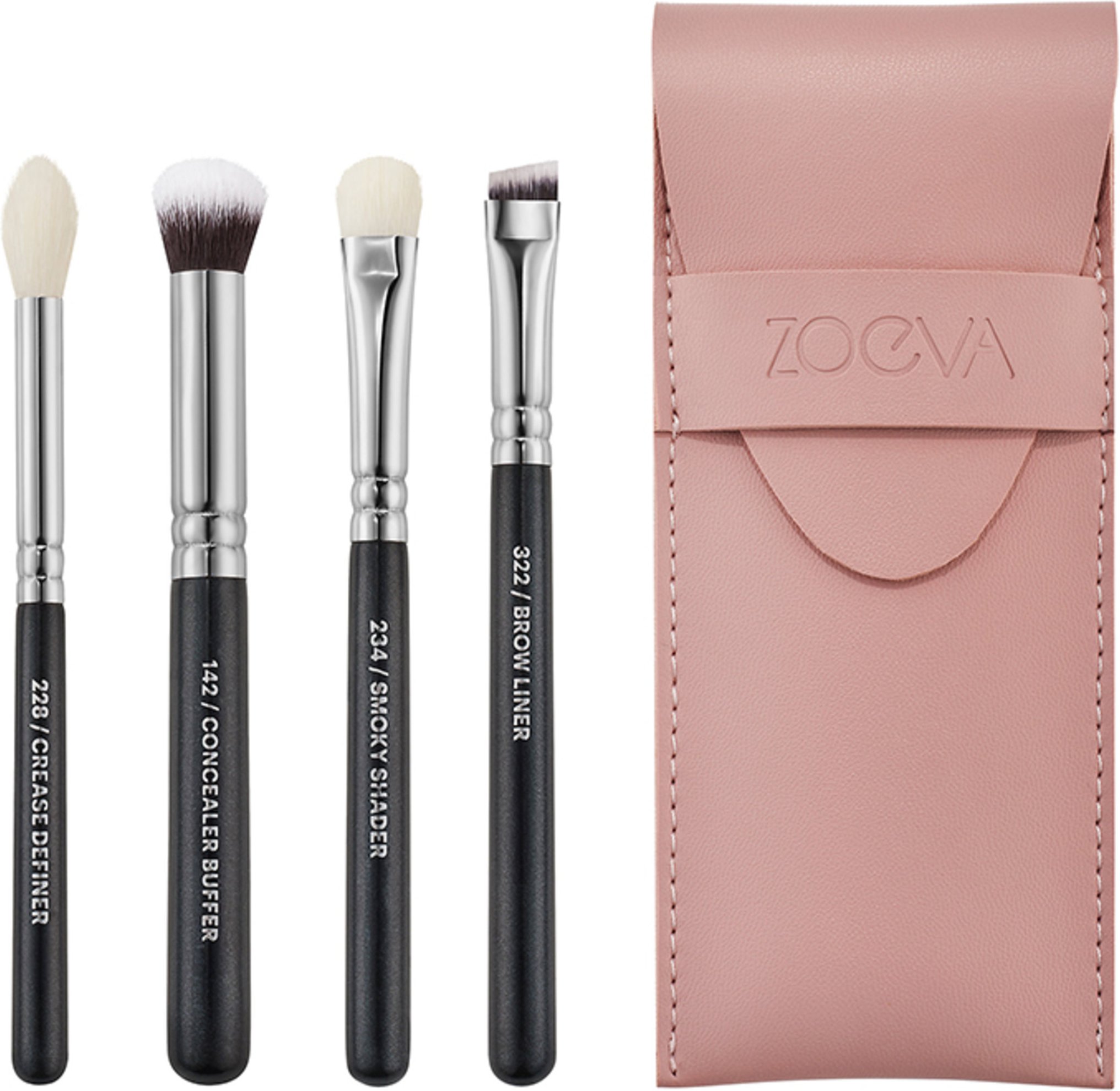 Zoeva Set Of 4 Mini Eye Brushes Pinsel-Set