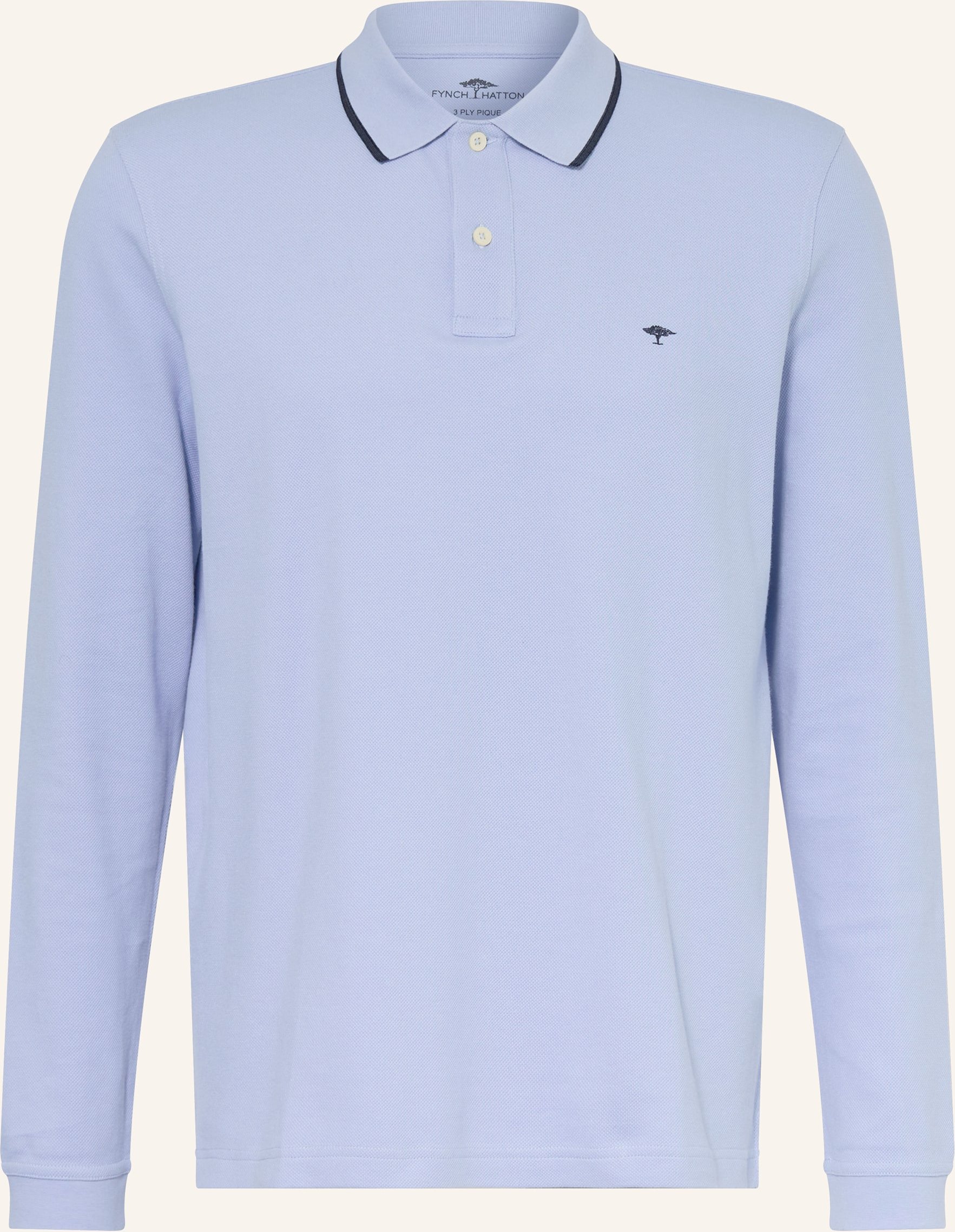 Fynch-Hatton Pique-Poloshirt blau