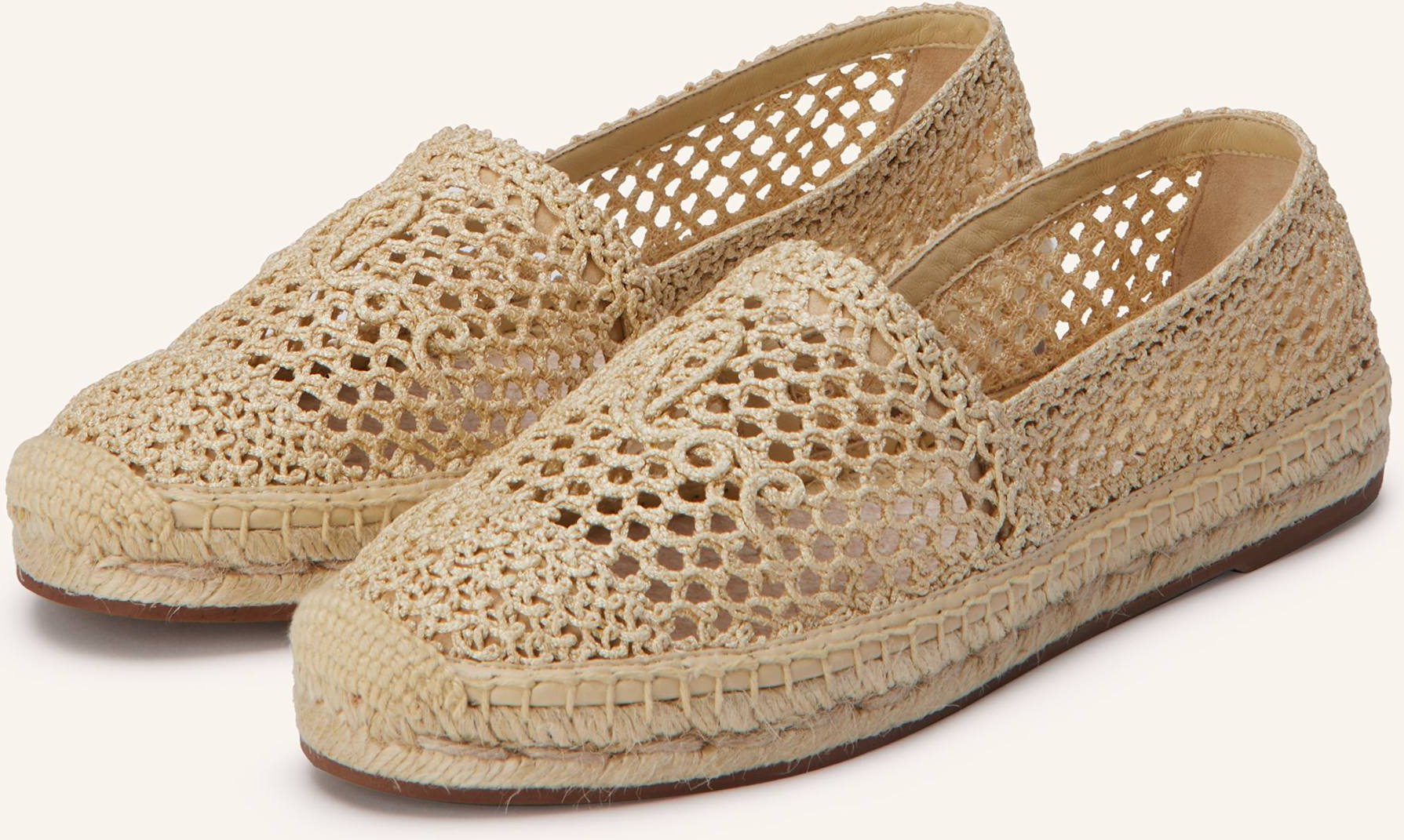 Thumbnail - Chloé Espadrilles Isla beige
