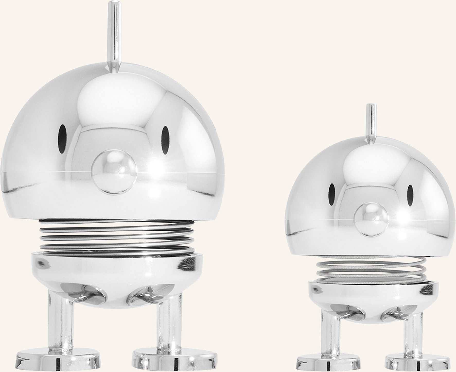 Hoptimist 2er-Set Dekofiguren Bumble Xs/S silber