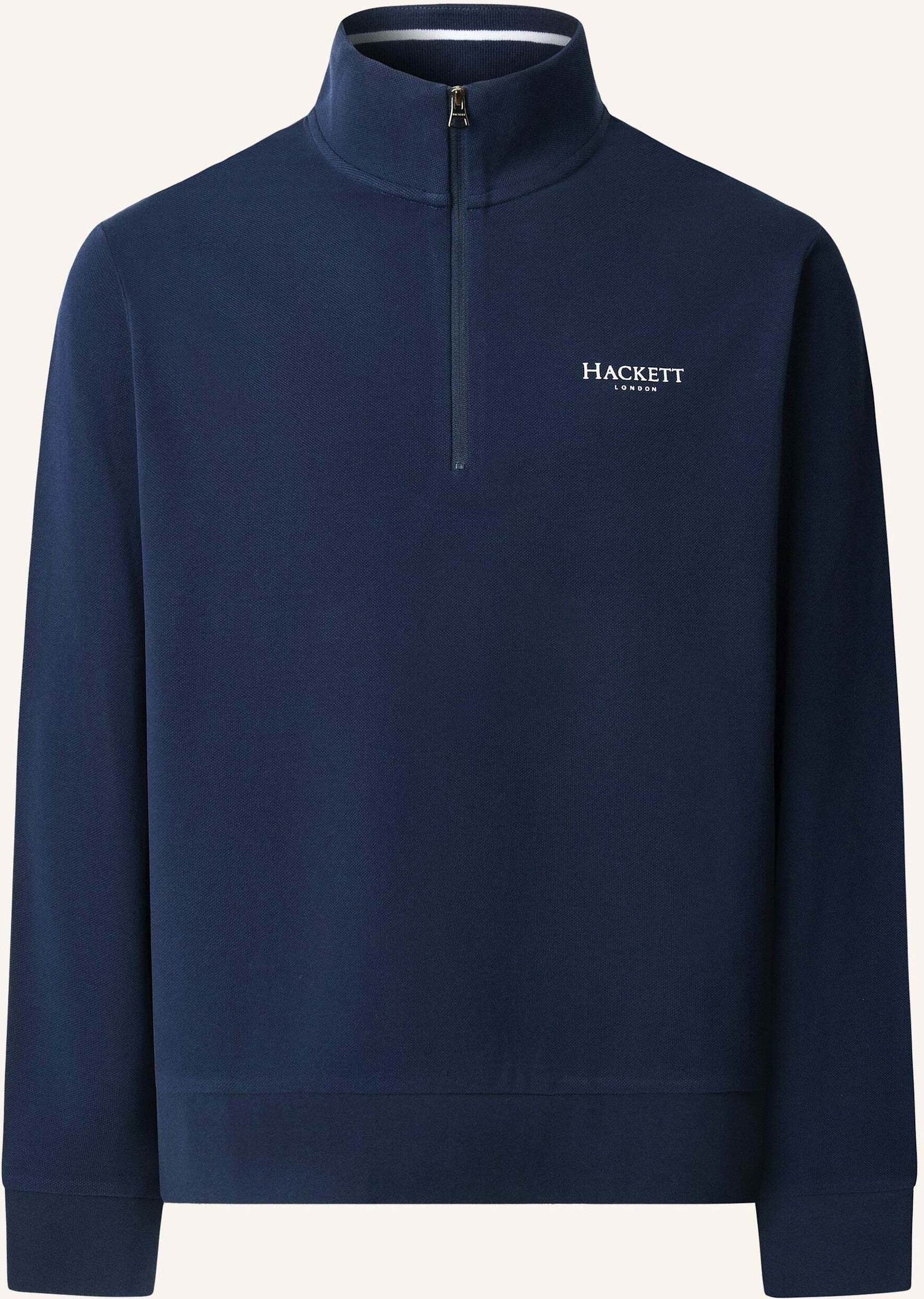 Hackett London Sweatshirt Heritage Ess Pique Hz blau