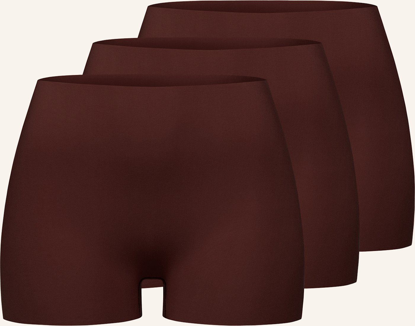 Erlich Textil Erlich Textil 3 Pack Mit Offenen Kanten Panty Casual Cotton Panty Im 3er Pack braun