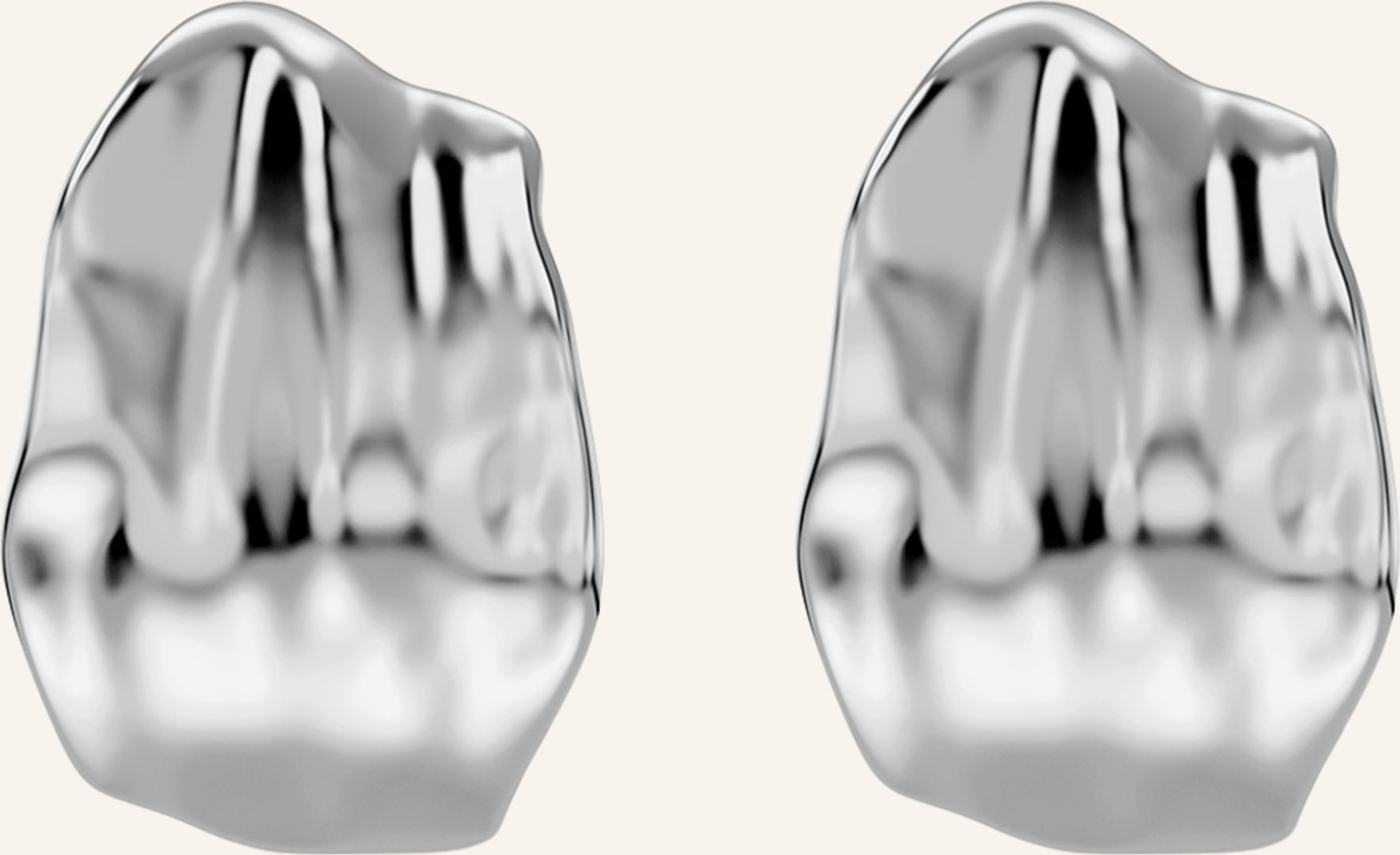 Edblad Ohrstecker Tidal L silber