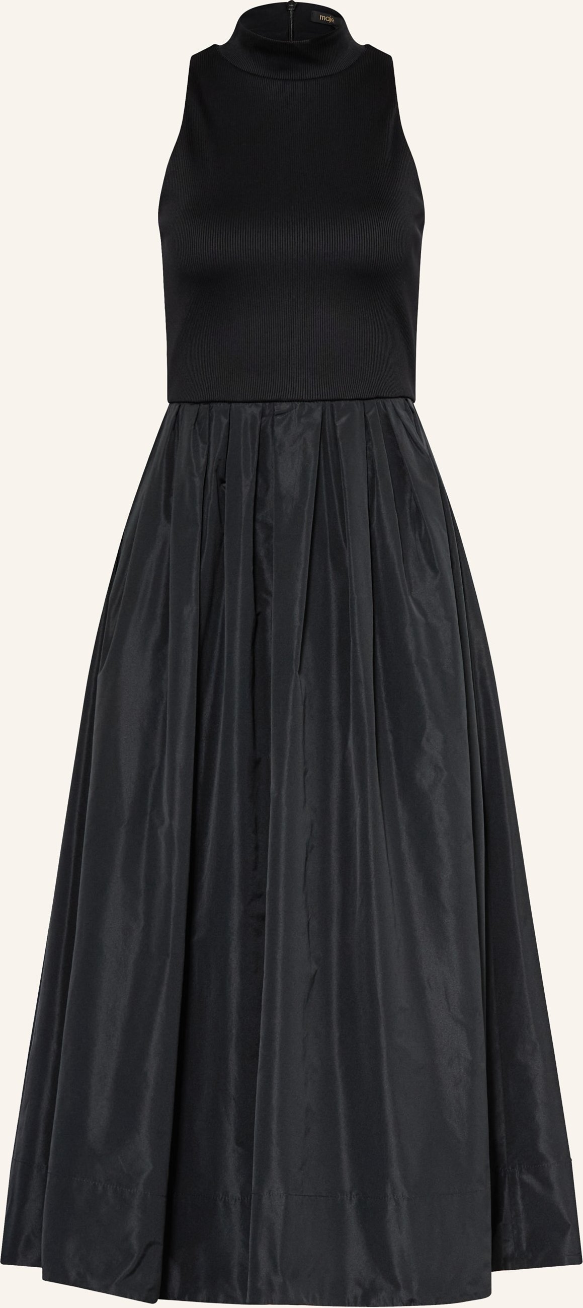 Maje Kleid Rabiani Im Materialmix schwarz