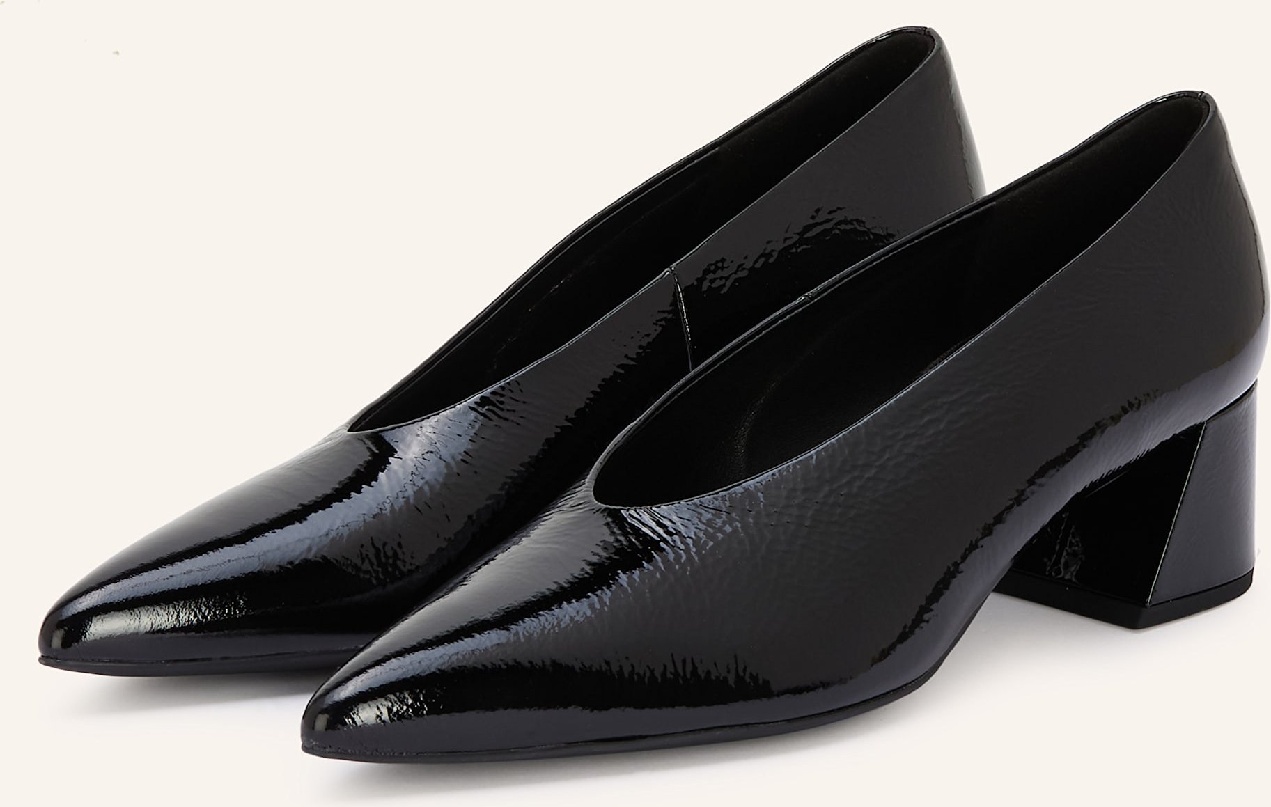 Högl Lack-Pumps schwarz