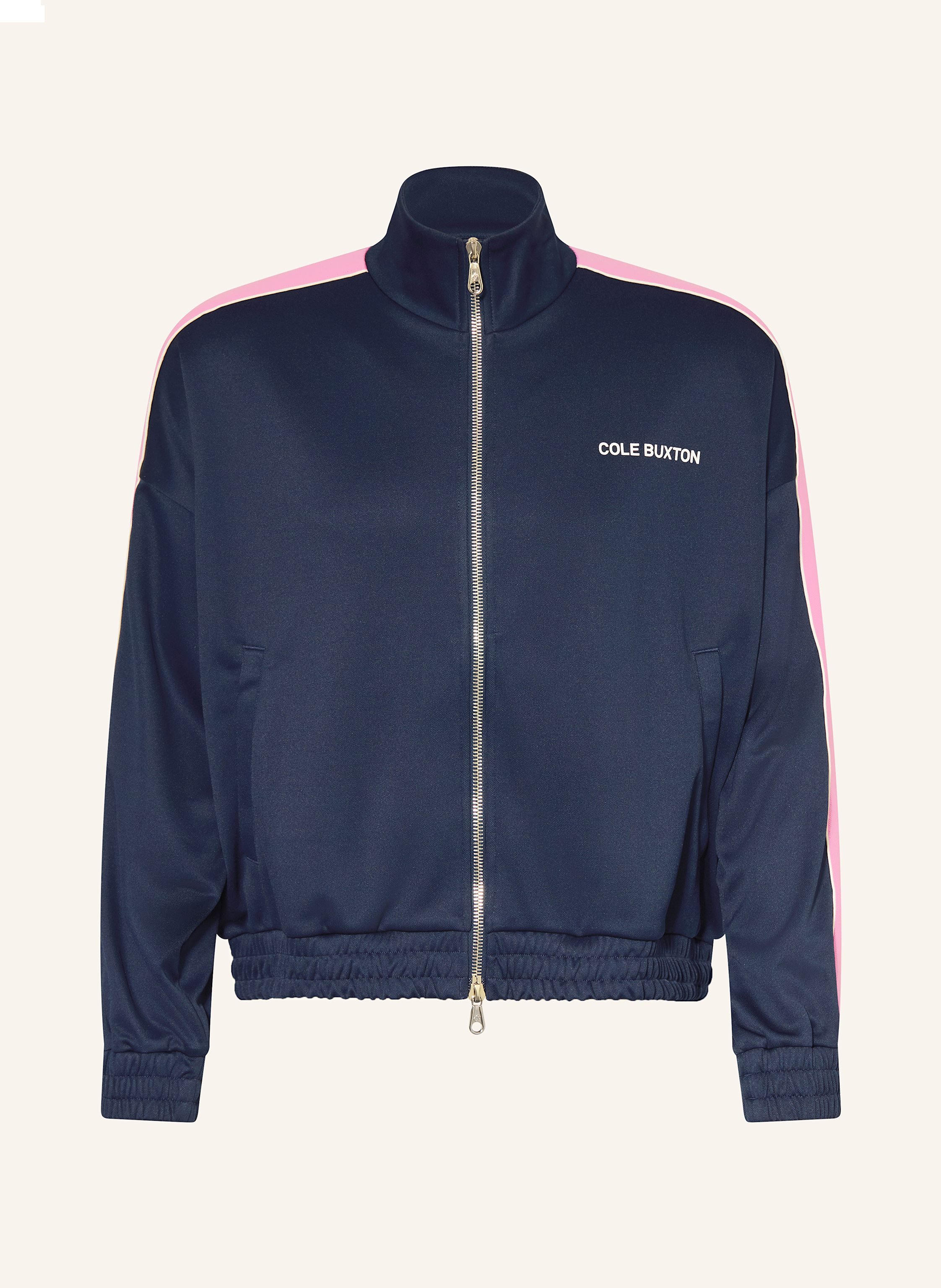Cole Buxton Sweatjacke Contrast Tape blau