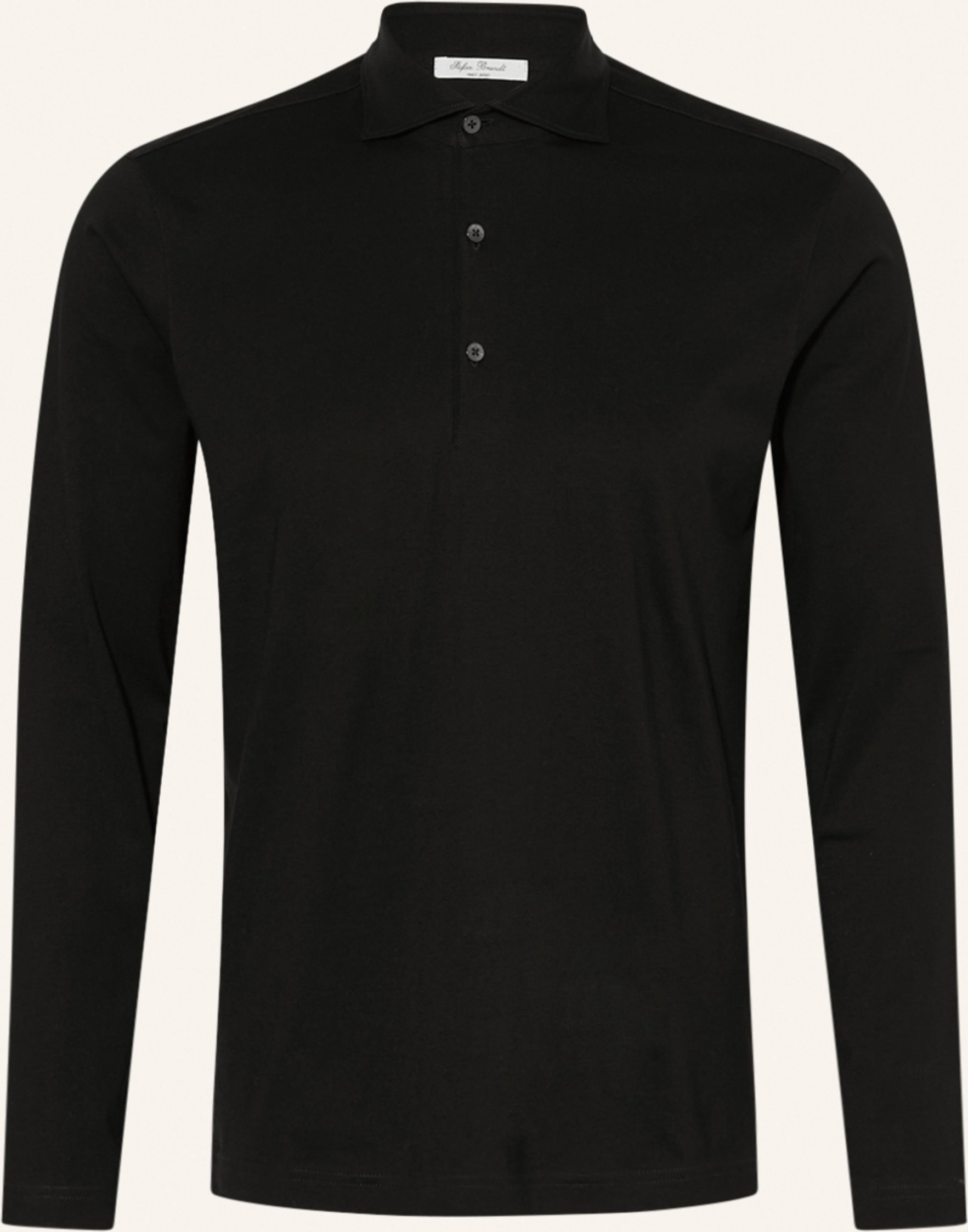 Stefan Brandt Jersey-Poloshirt schwarz