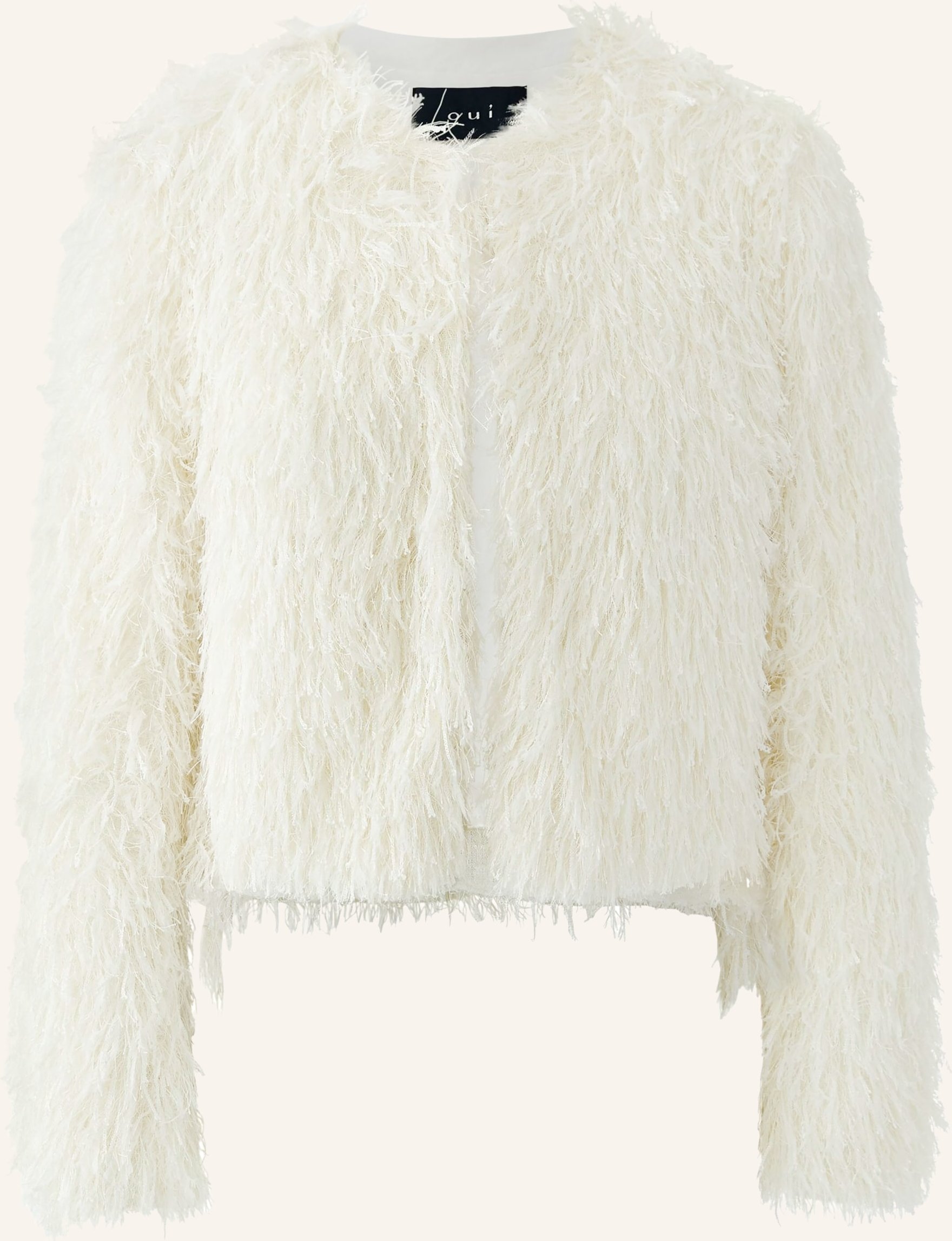 Oui Kastenjacke weiss