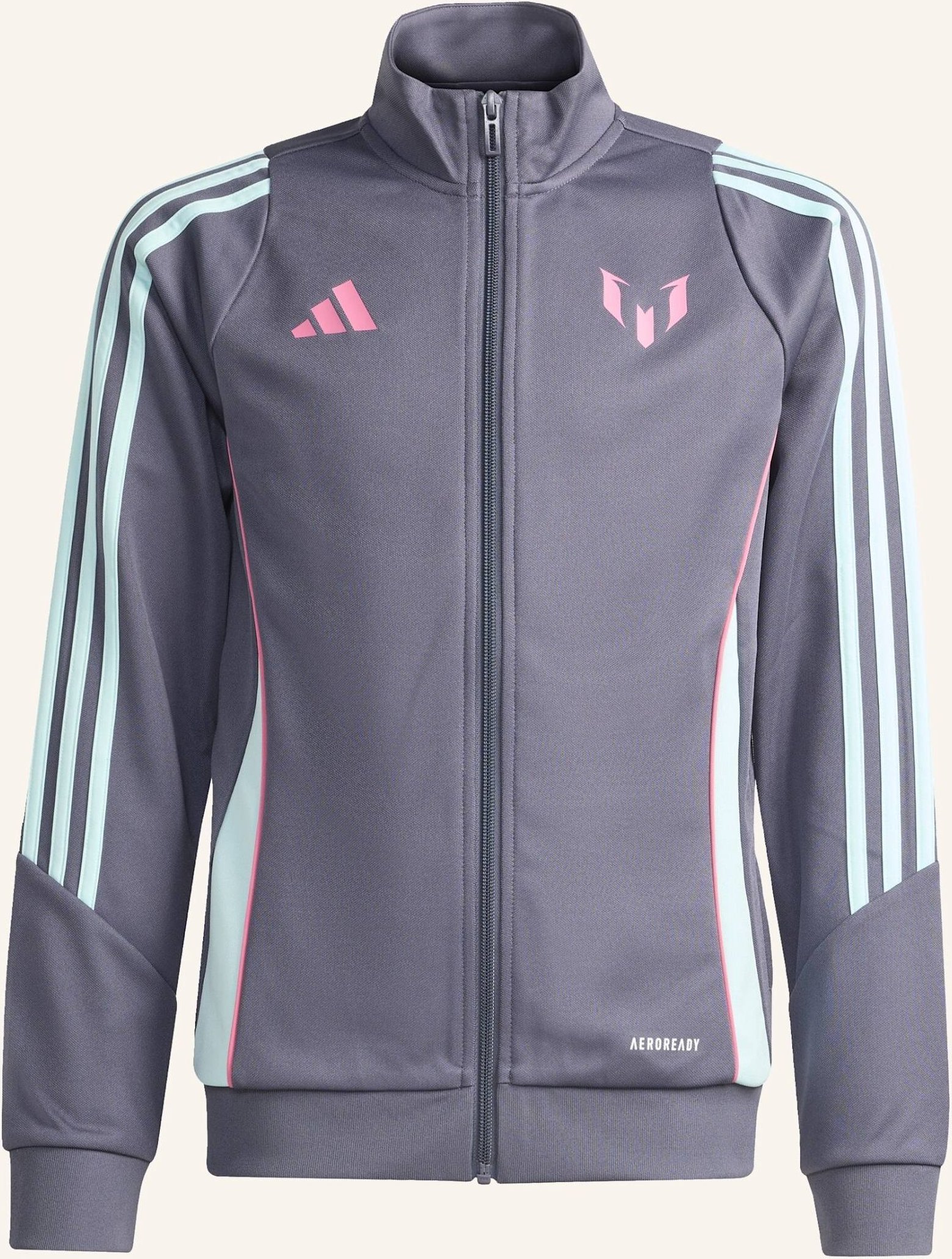 Thumbnail - Adidas Messi Kids Jacke grau