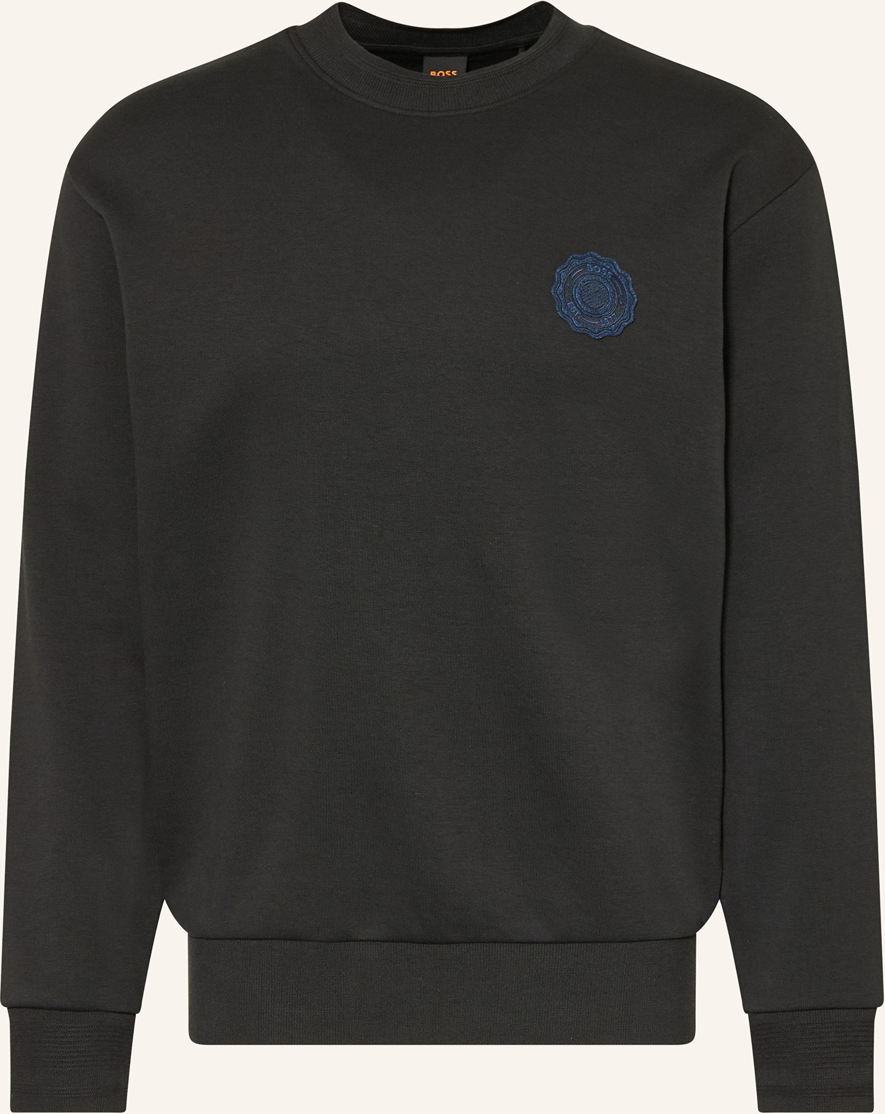 Boss Sweatshirt Varsity schwarz