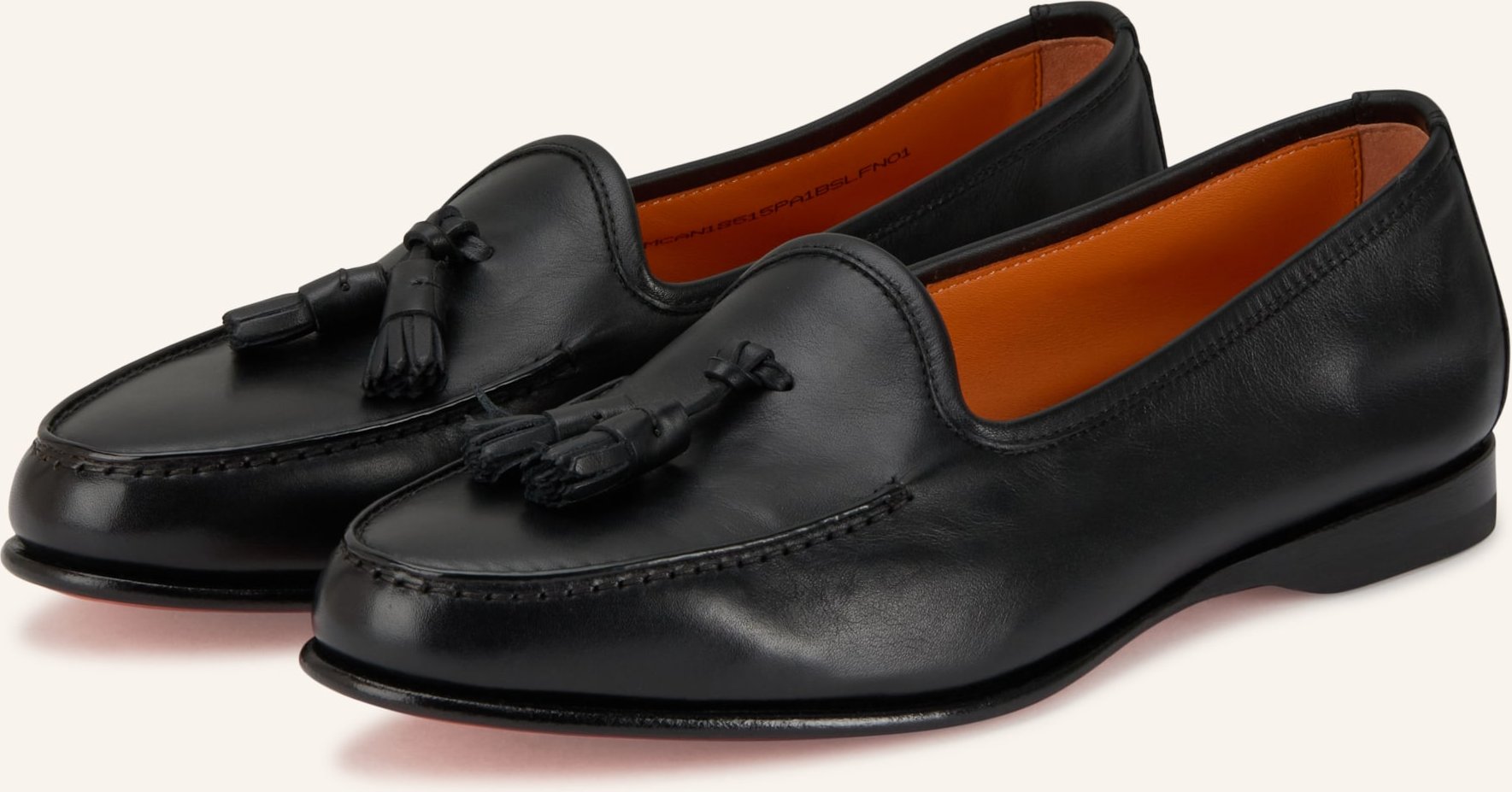 Santoni Slipper Andrea schwarz