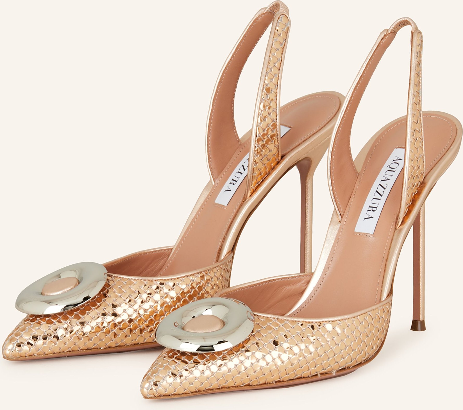Aquazzura Slingpumps rosegold